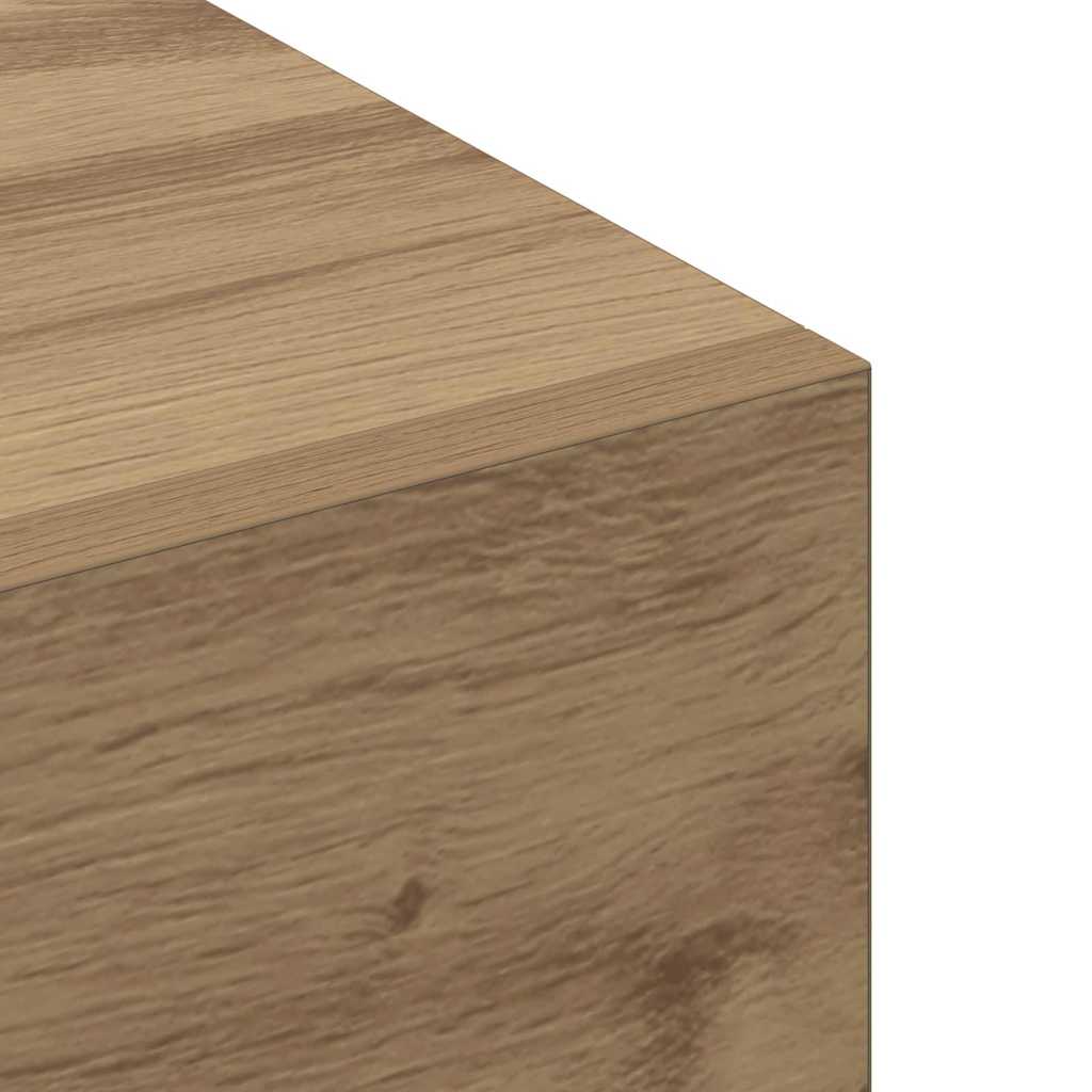 Wandschrank 100 x 36,5 x 35 cm Holzwerkstoff Artisan-Eiche