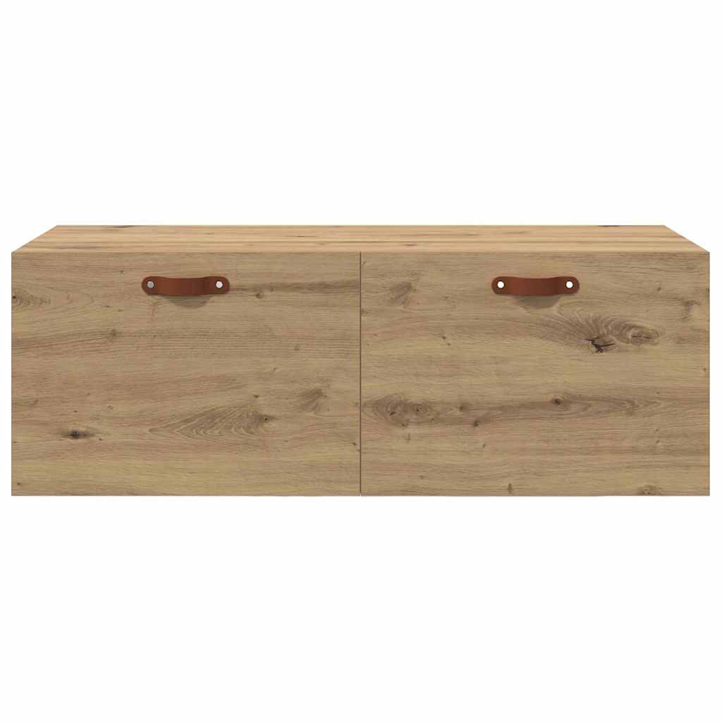 Wandschrank 100 x 36,5 x 35 cm Holzwerkstoff Artisan-Eiche