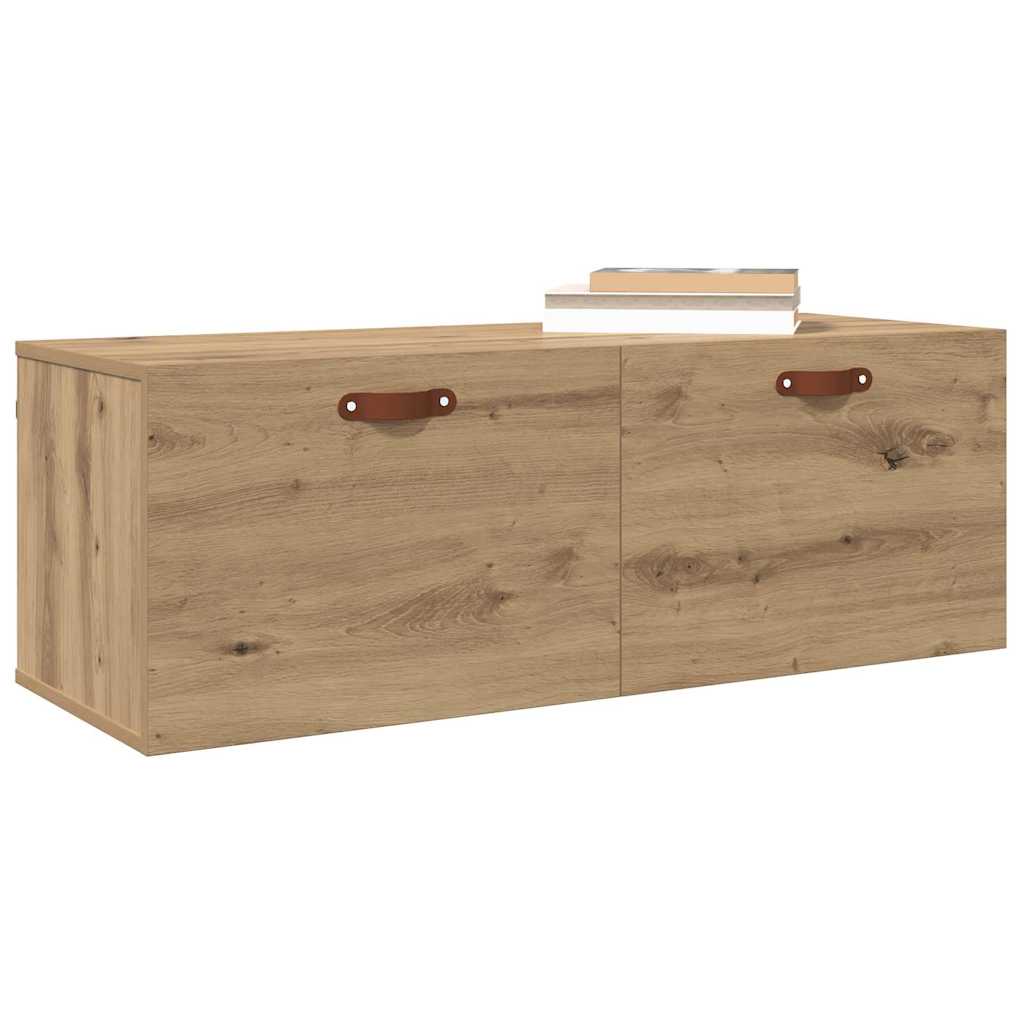 Wandschrank 100 x 36,5 x 35 cm Holzwerkstoff Artisan-Eiche