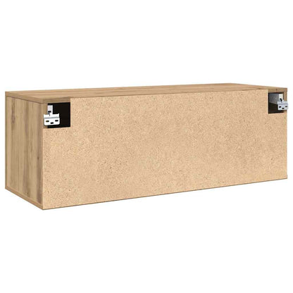 Wandschrank 100 x 36,5 x 35 cm Holzwerkstoff Artisan-Eiche