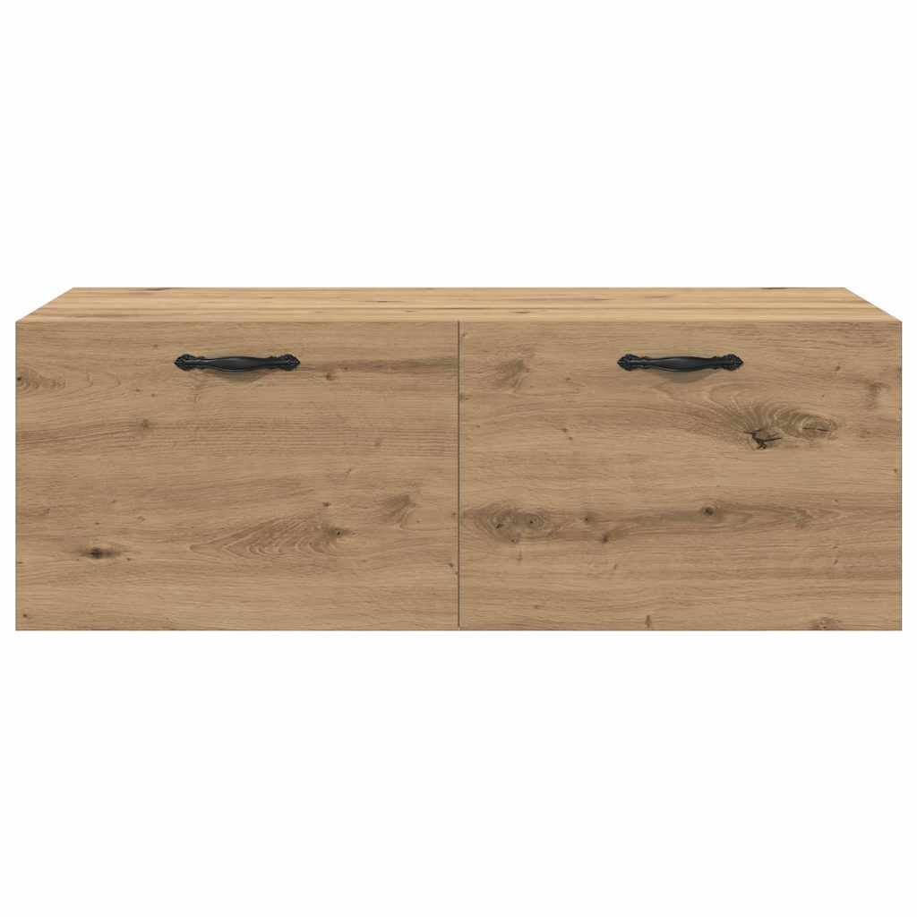 Wandschrank 100 x 36,5 x 35 cm Holzwerkstoff Artisan-Eiche
