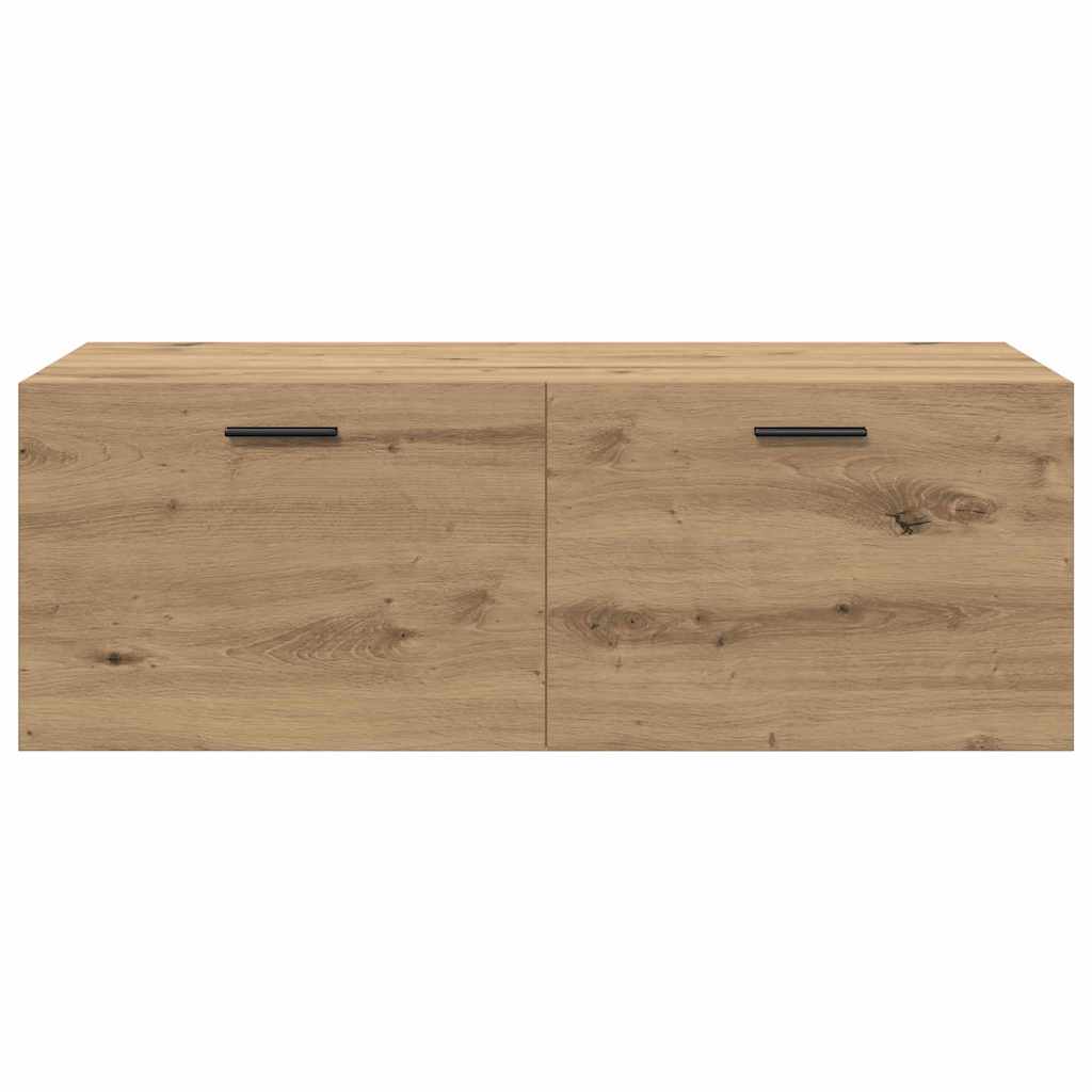 Wandschrank 100 x 36,5 x 35 cm Holzwerkstoff Artisan-Eiche