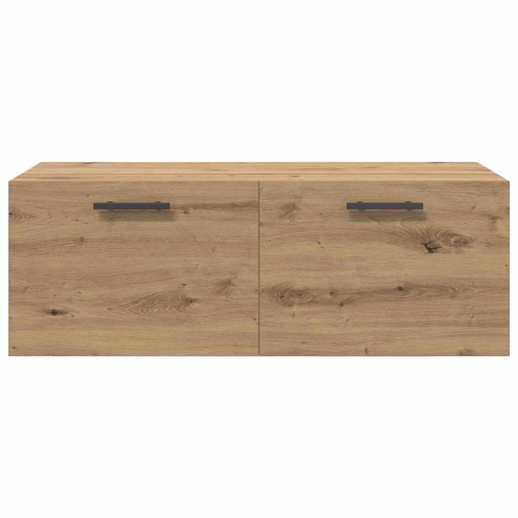 Wandschrank 100 x 36,5 x 35 cm Holzwerkstoff Artisan-Eiche