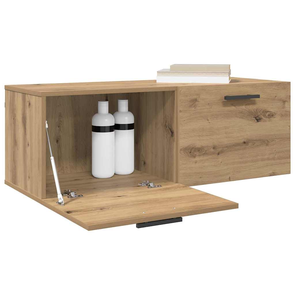 Wandschrank 100 x 36,5 x 35 cm Holzwerkstoff Artisan-Eiche