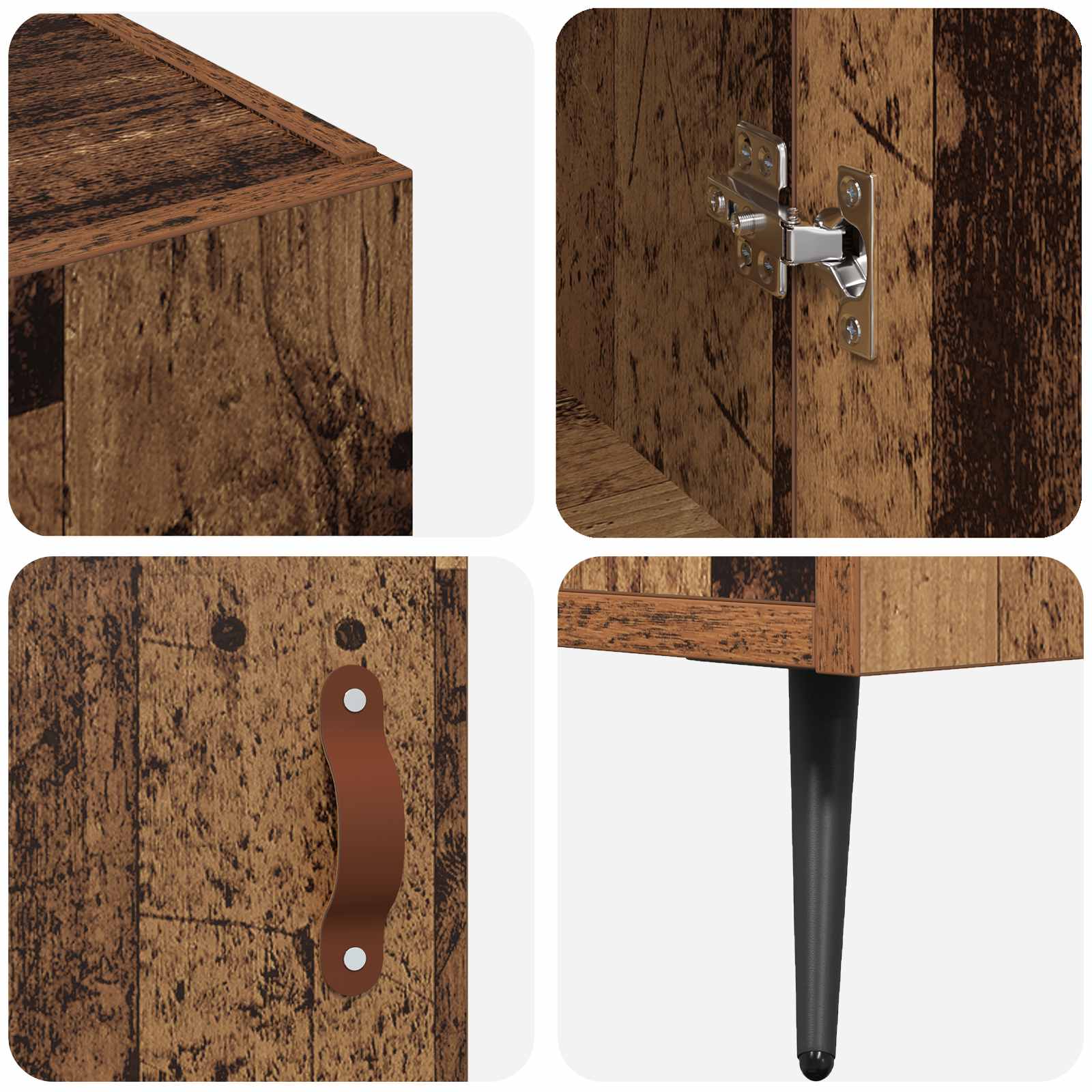 Sideboard Altholz 89,5 x 34 x 80 cm Holzwerkstoff