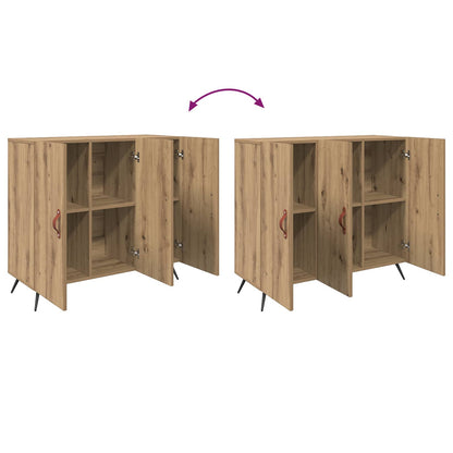 Sideboard Artisan-Eiche 89,5 x 34 x 80 cm Holzwerkstoff