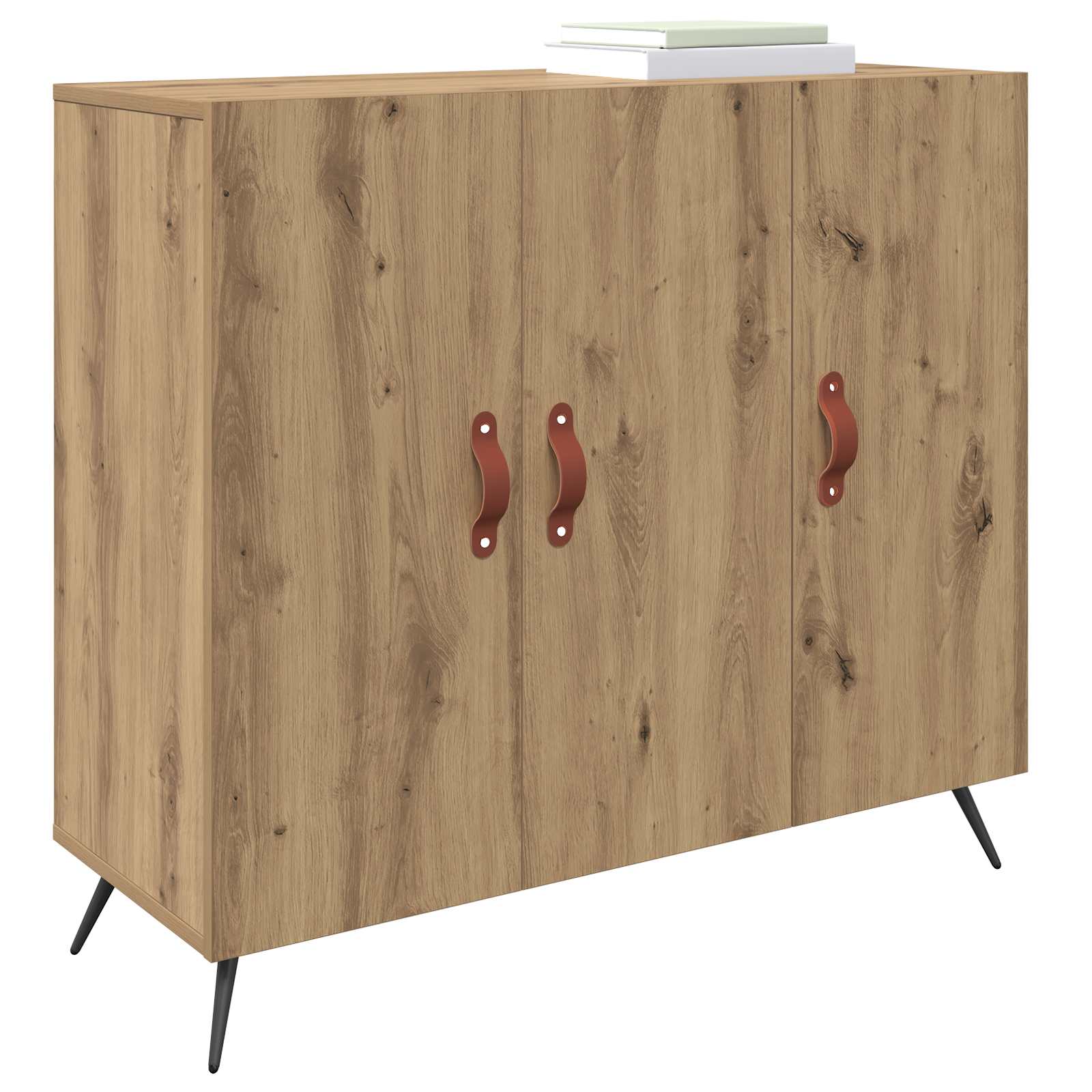 Sideboard Artisan-Eiche 89,5 x 34 x 80 cm Holzwerkstoff