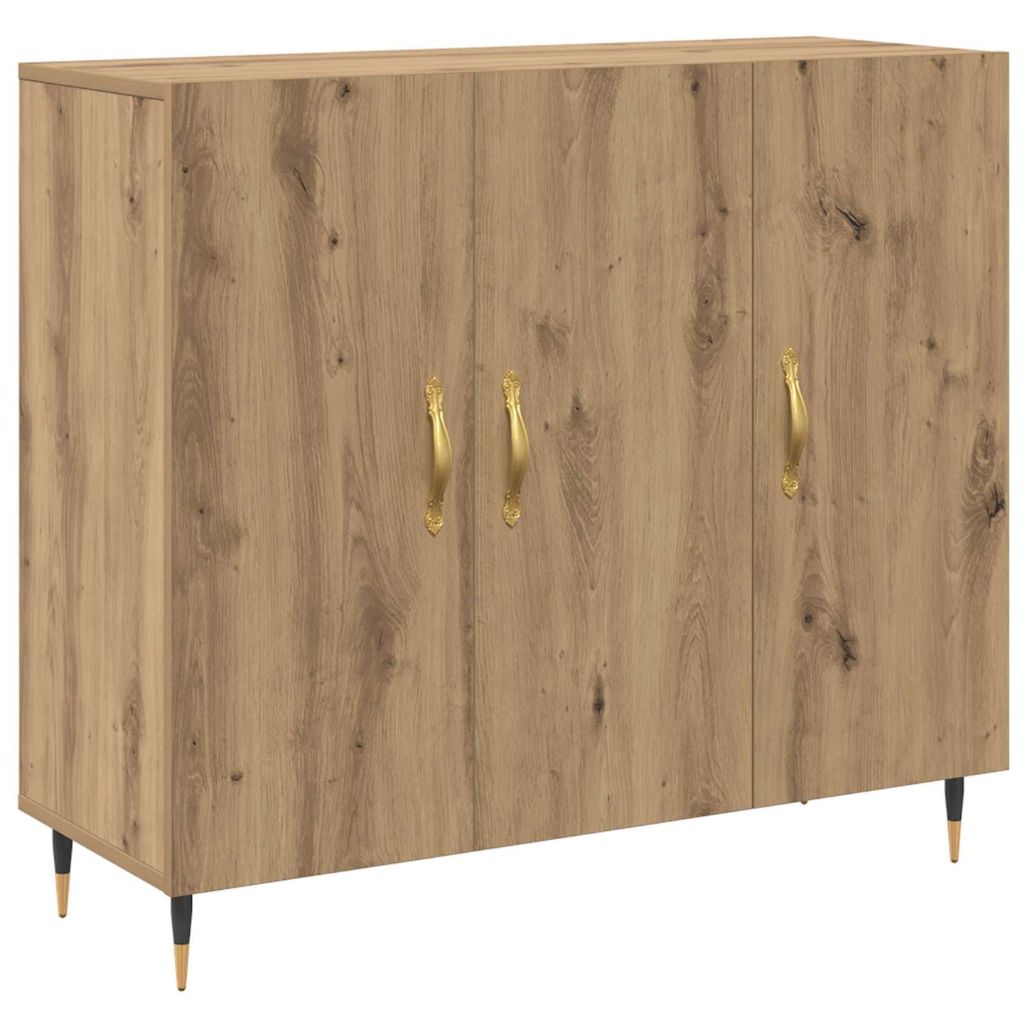 Sideboard Artisan-Eiche 90 x 34 x 80 cm Holzwerkstoff