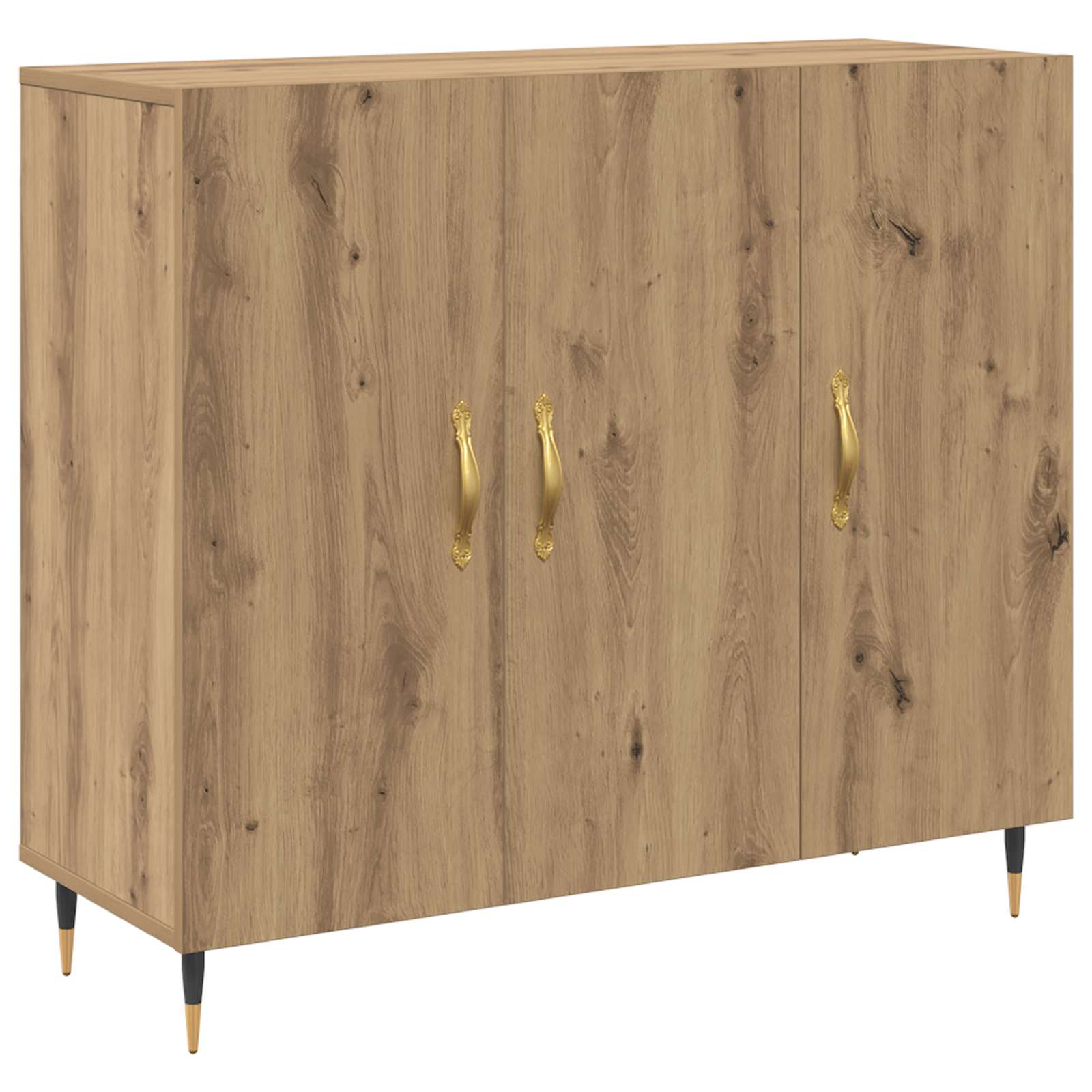 Sideboard Artisan-Eiche 90 x 34 x 80 cm Holzwerkstoff