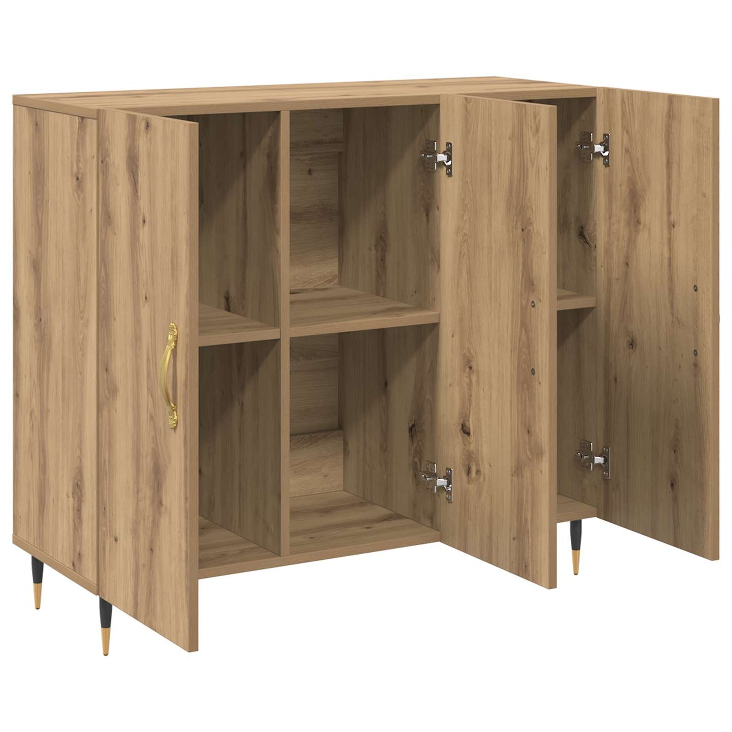 Sideboard Artisan-Eiche 90 x 34 x 80 cm Holzwerkstoff