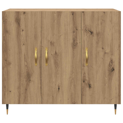 Sideboard Artisan-Eiche 90 x 34 x 80 cm Holzwerkstoff