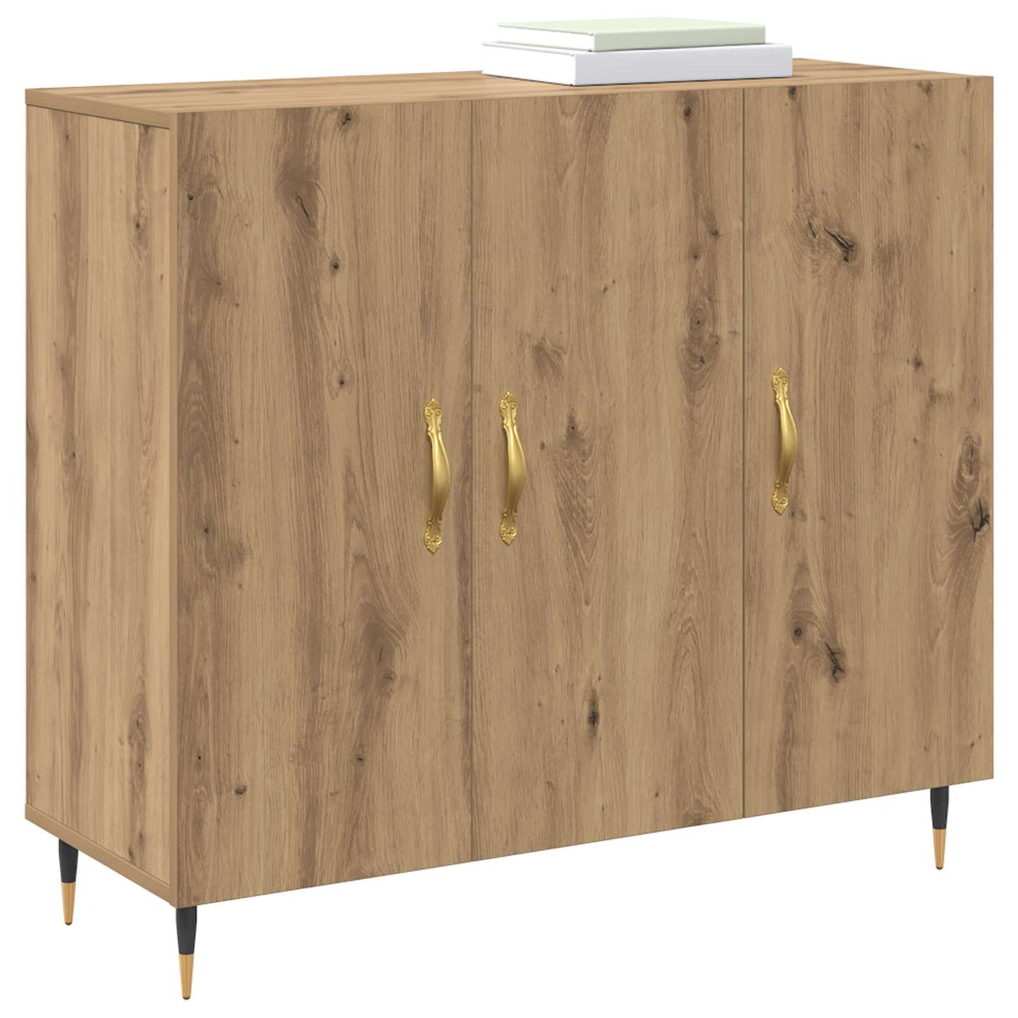 Sideboard Artisan-Eiche 90 x 34 x 80 cm Holzwerkstoff