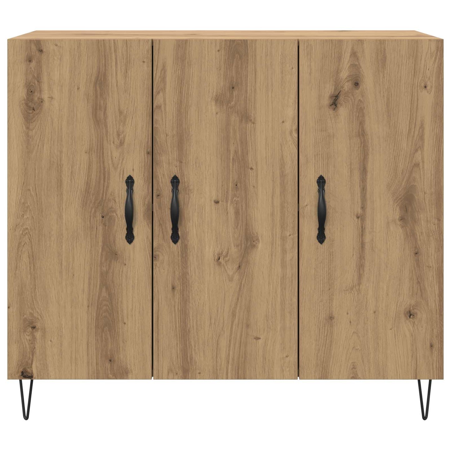 Sideboard Artisan-Eiche 90 x 32,5 x 80 cm Holzwerkstoff