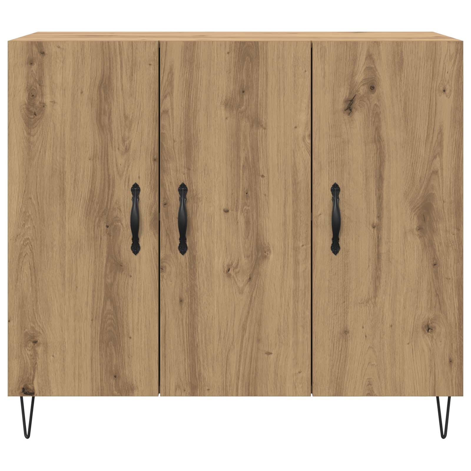 Sideboard Artisan-Eiche 90 x 32,5 x 80 cm Holzwerkstoff