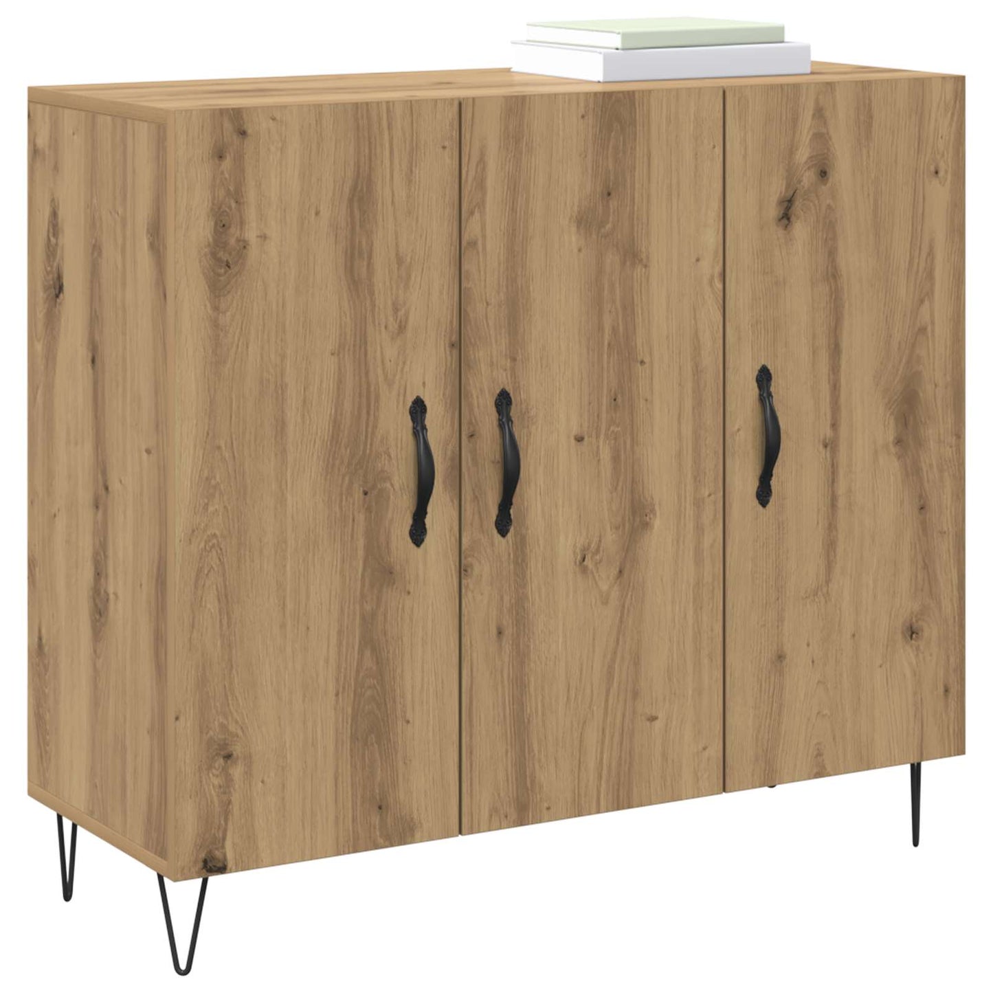 Sideboard Artisan-Eiche 90 x 32,5 x 80 cm Holzwerkstoff