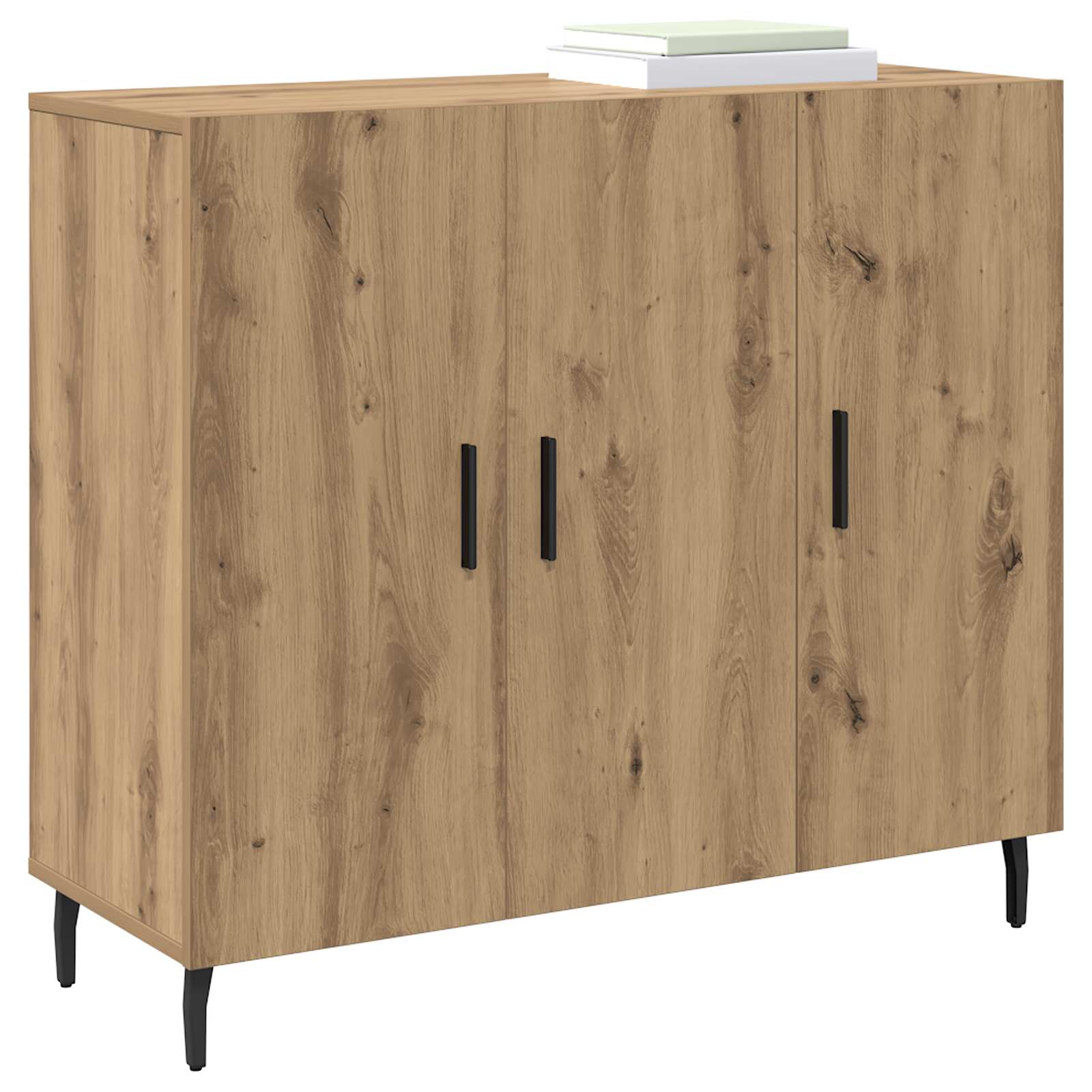 Sideboard Artisan-Eiche 90 x 34 x 80 cm Holzwerkstoff