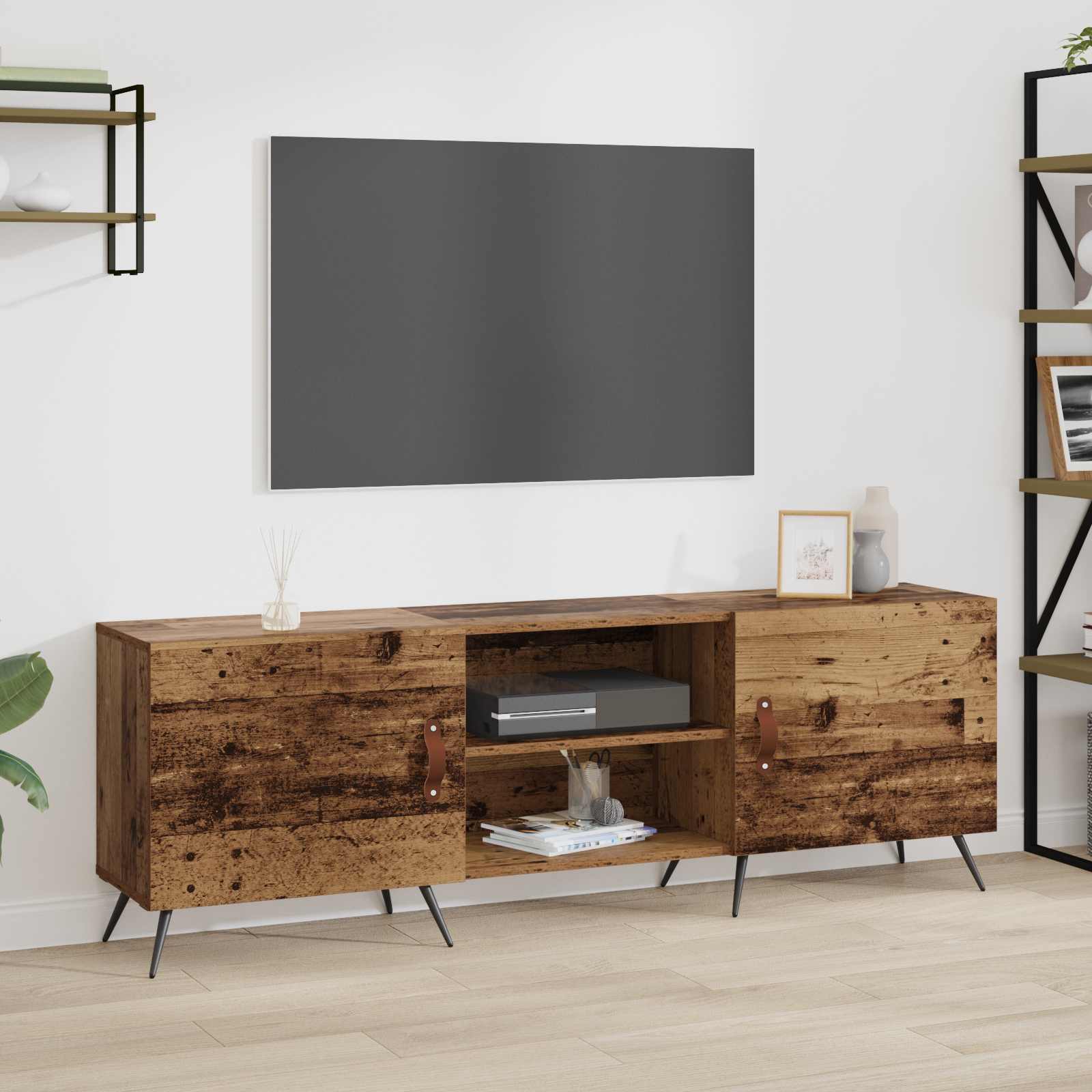 TV-Schränk 150 x 30 x 50 cm Altholz Holzwerkstoff