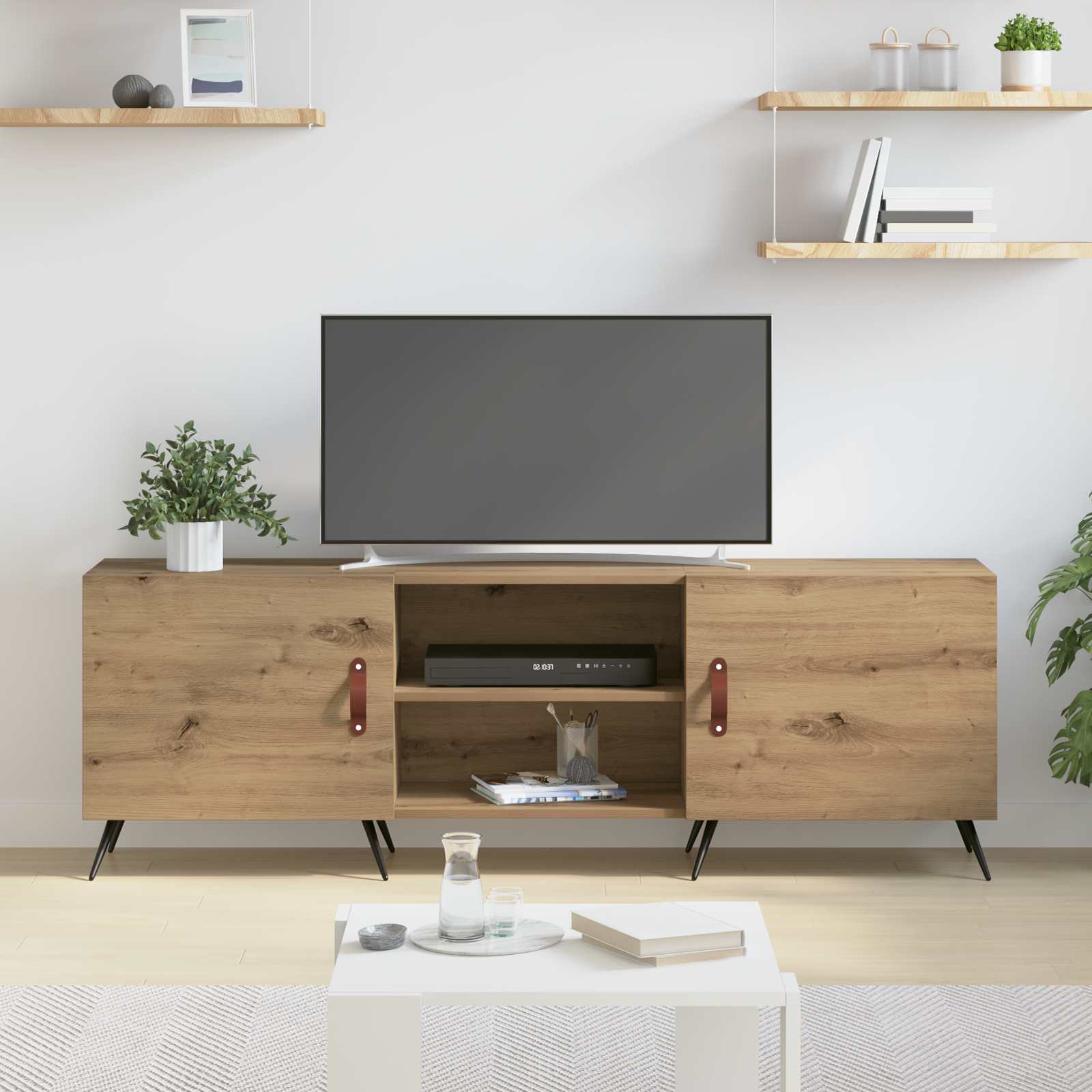 TV-Schränk 150 x 30 x 50 cm Artisan-Eiche Holzwerkstoff