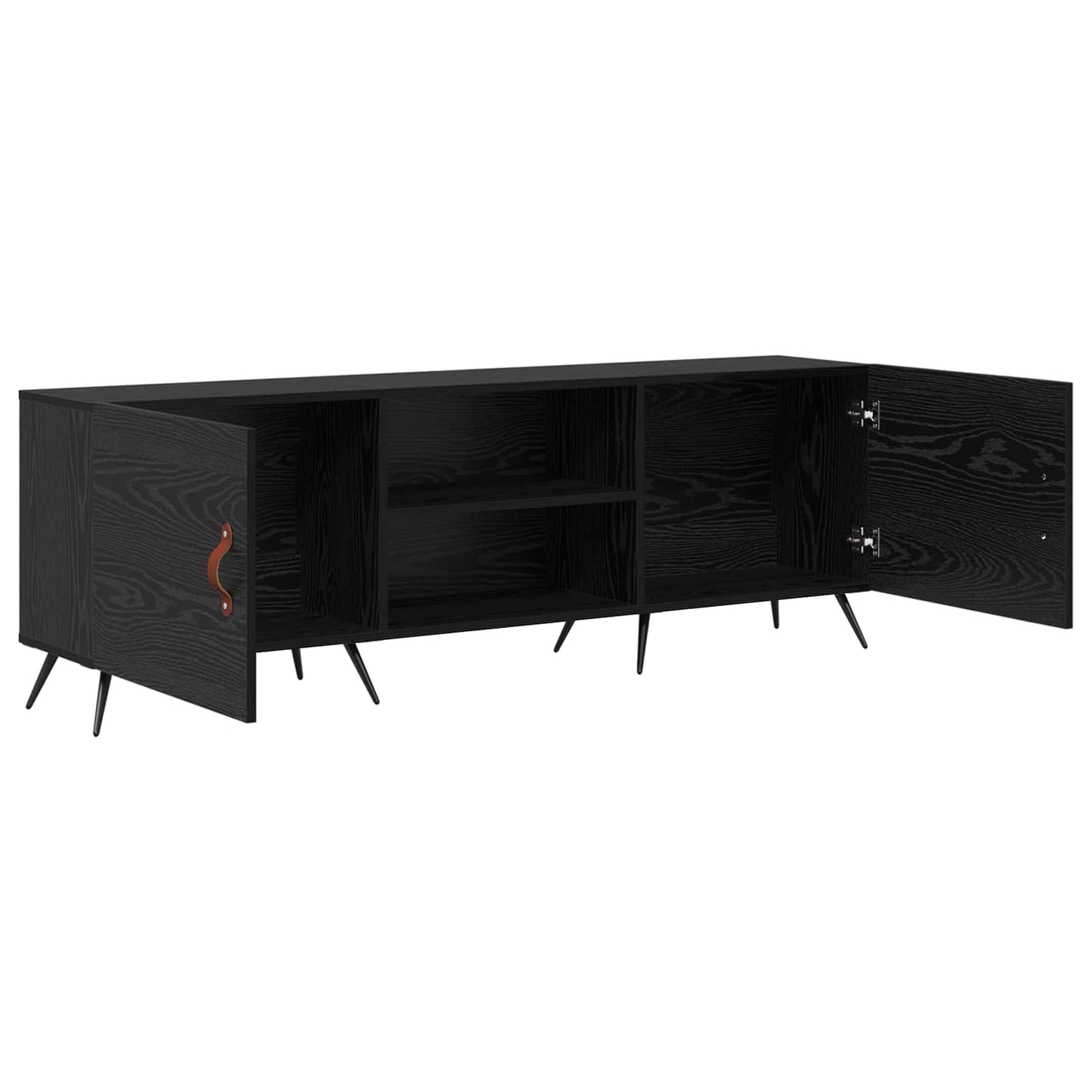 TV-Schränk 150 x 30 x 50 cm Schwarz Eichen-Optik Holzwerkstoff