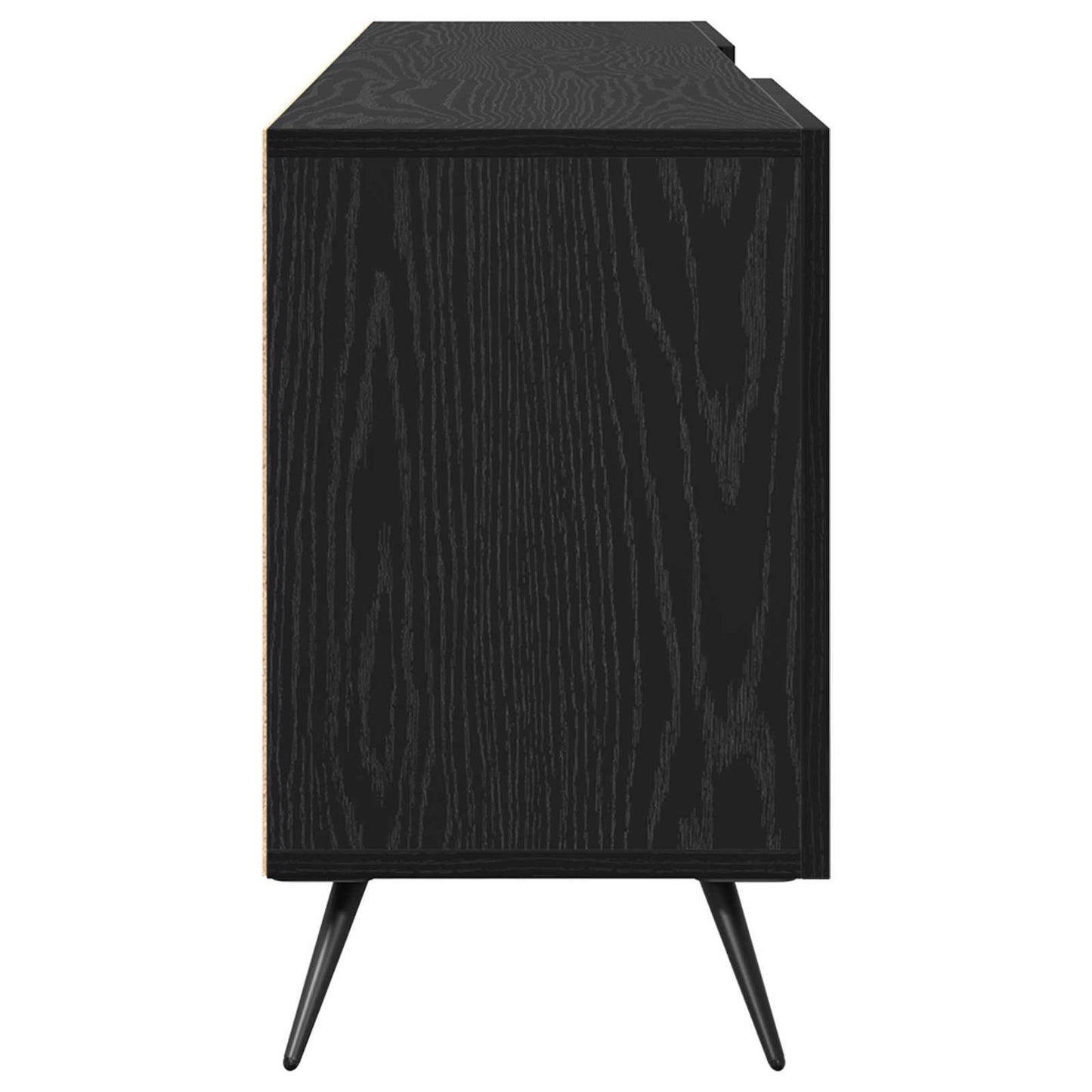 TV-Schränk 150 x 30 x 50 cm Schwarz Eichen-Optik Holzwerkstoff