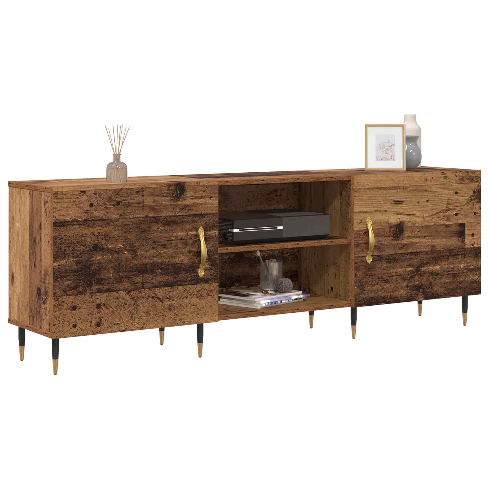 TV-Schränk 150 x 30 x 50 cm Altholz Holzwerkstoff
