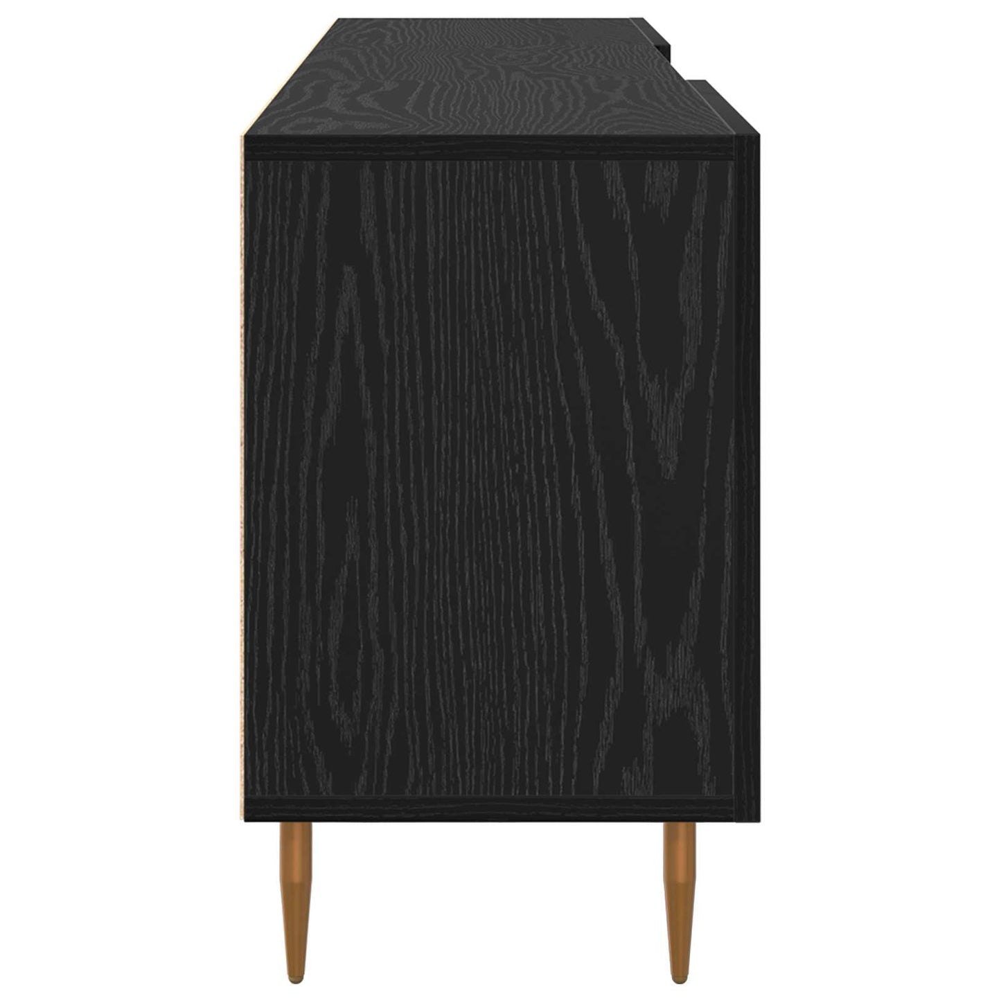 TV-Schränk 150 x 30 x 50 cm Schwarz Eichen-Optik Holzwerkstoff