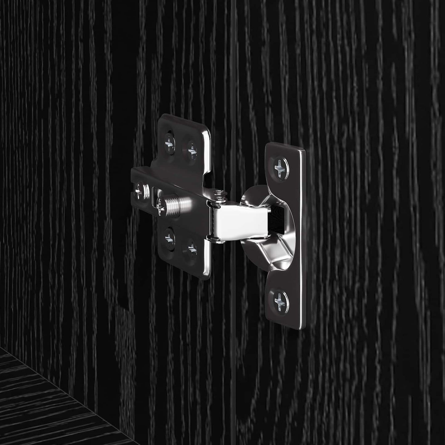 TV-Schränk 150 x 30 x 50 cm Schwarz Eichen-Optik Holzwerkstoff