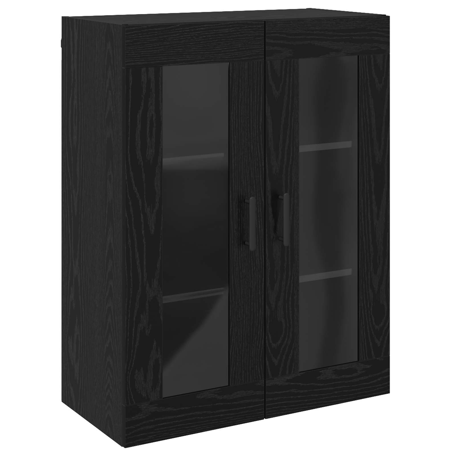 Sideboard Schwarz Eichen-Optik 69,5 x 34 x 90 cm Holzwerkstoff