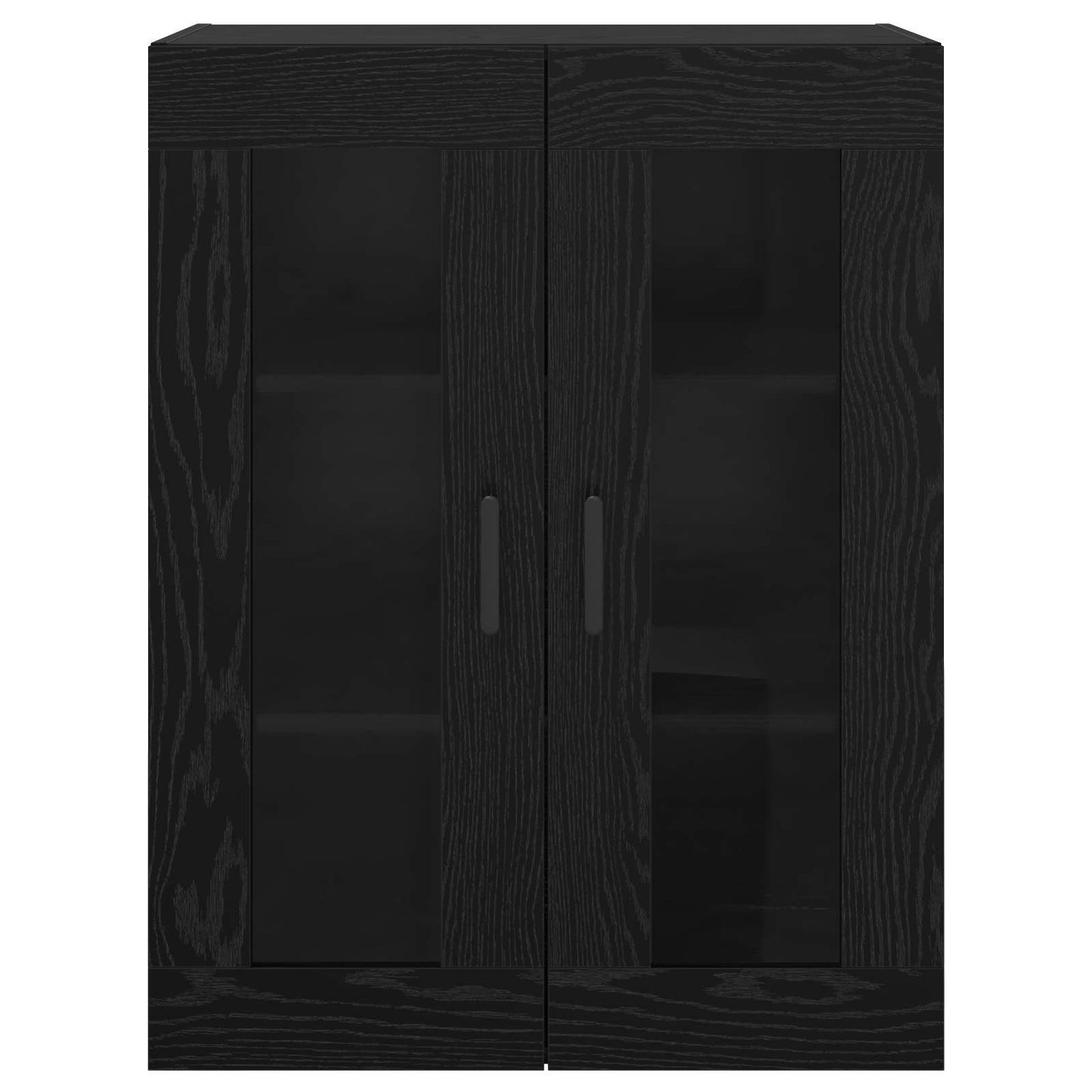 Sideboard Schwarz Eichen-Optik 69,5 x 34 x 90 cm Holzwerkstoff