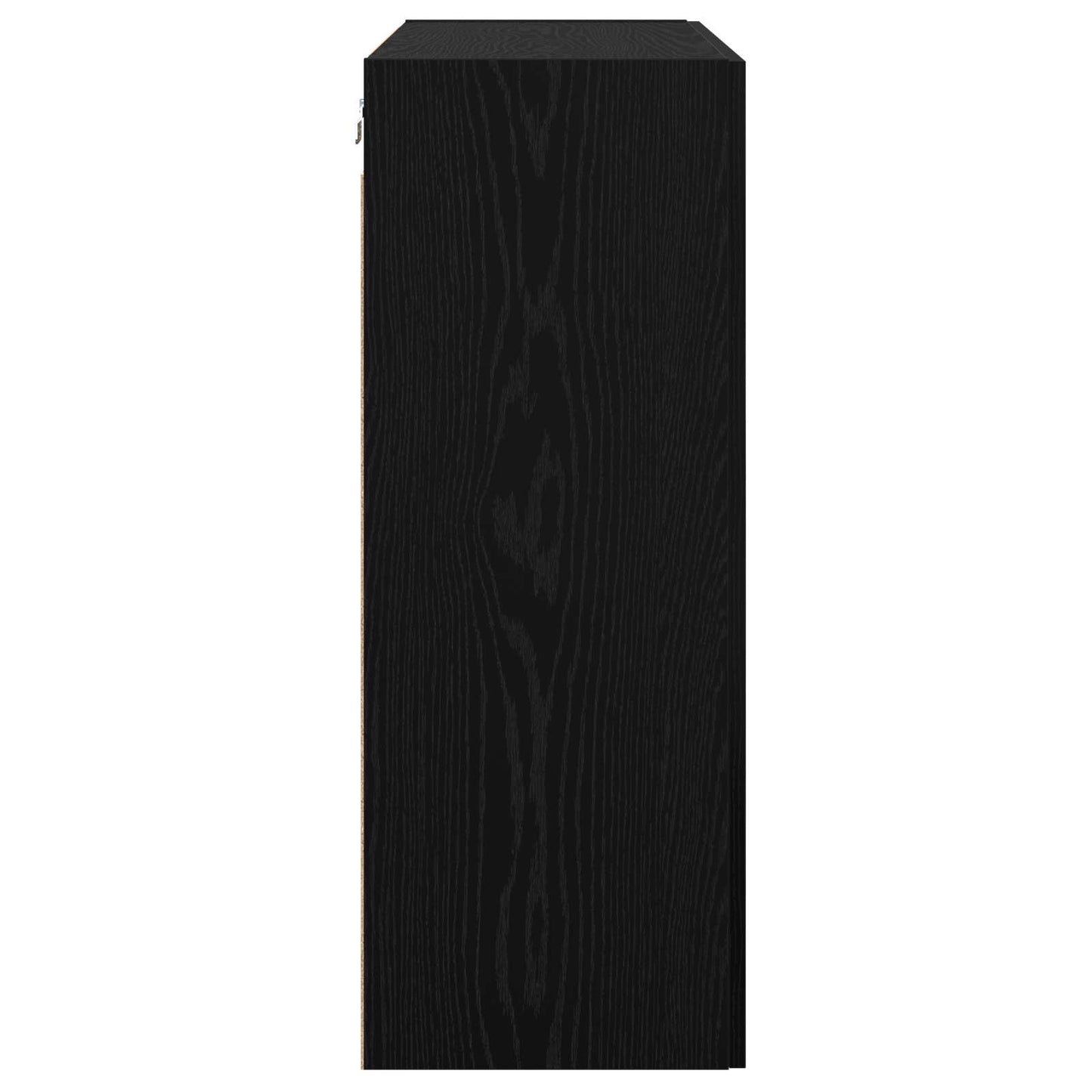 Sideboard Schwarz Eichen-Optik 69,5 x 34 x 90 cm Holzwerkstoff