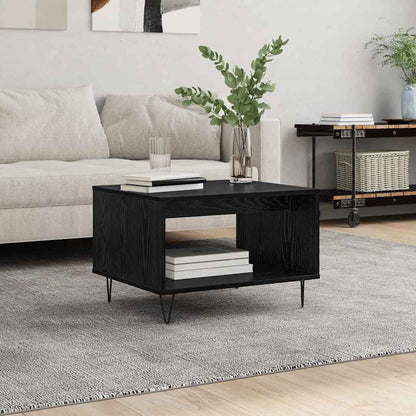 Couchtisch Schwarz Eichen-Optik 60 x 50 x 40 cm Holzwerkstoff