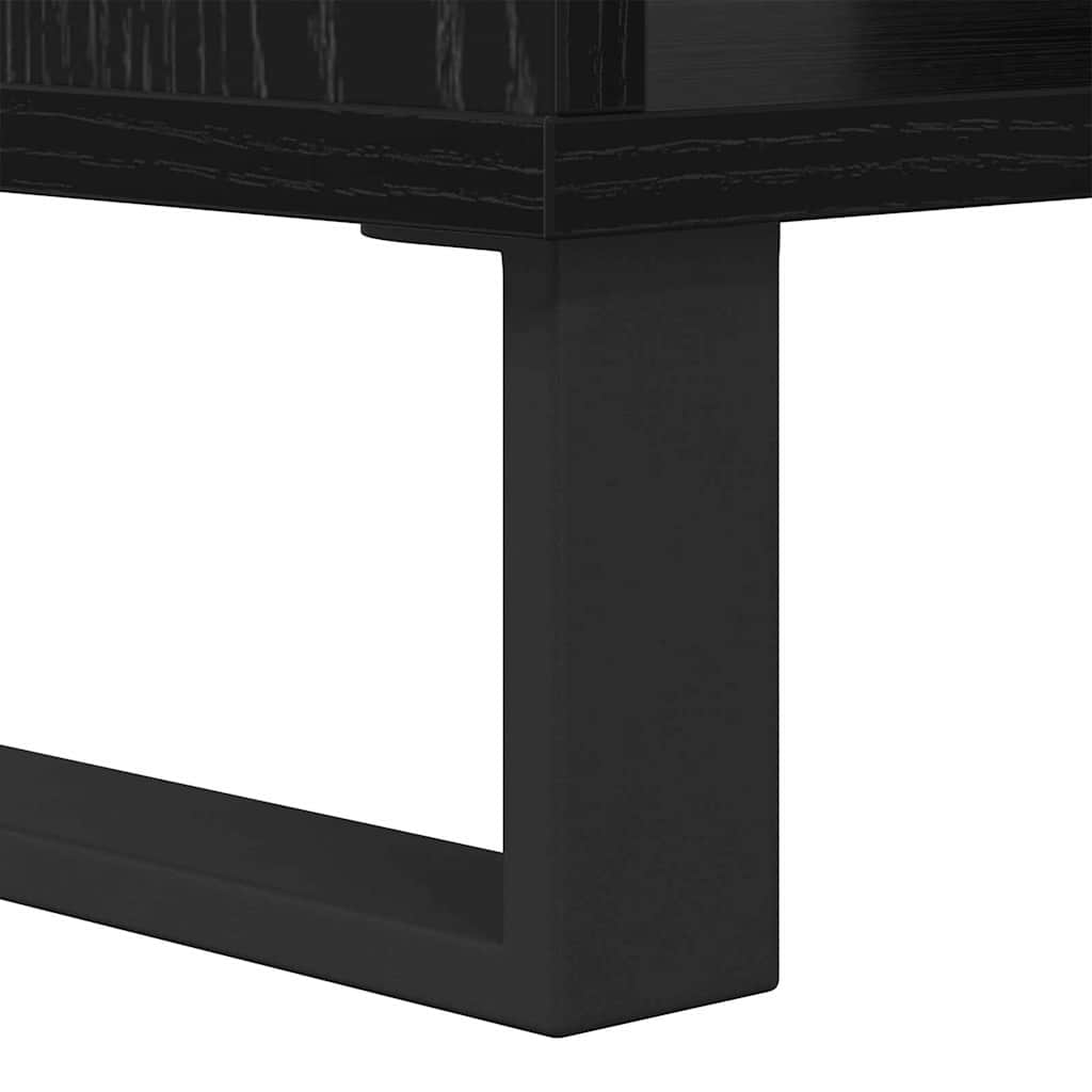 Couchtisch Schwarz Eichen-Optik 60 x 50 x 40 cm Holzwerkstoff