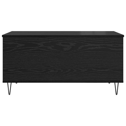 Couchtisch Schwarz Eichen-Optik 90 x 44.5 x 45 cm Holzwerkstoff