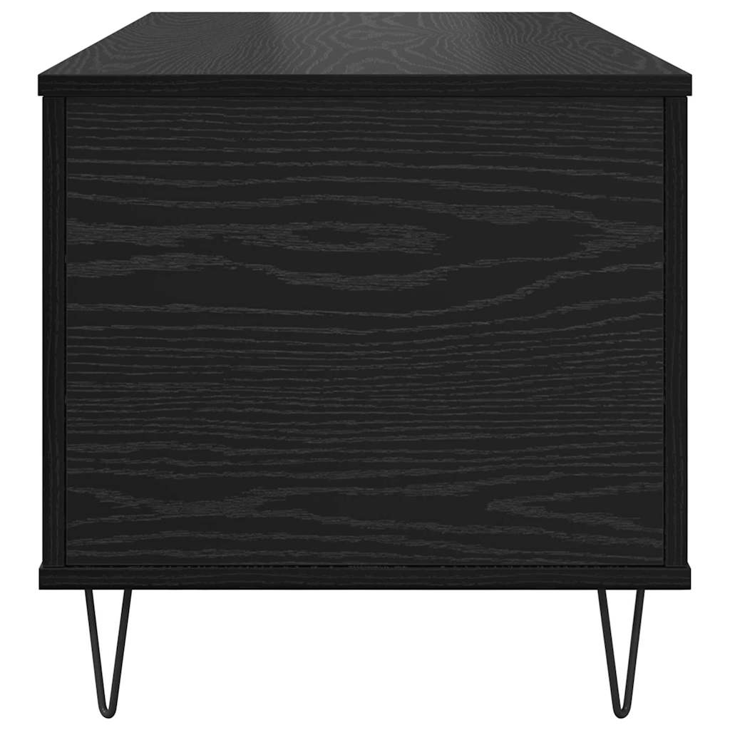 Couchtisch Schwarz Eichen-Optik 90 x 44.5 x 45 cm Holzwerkstoff