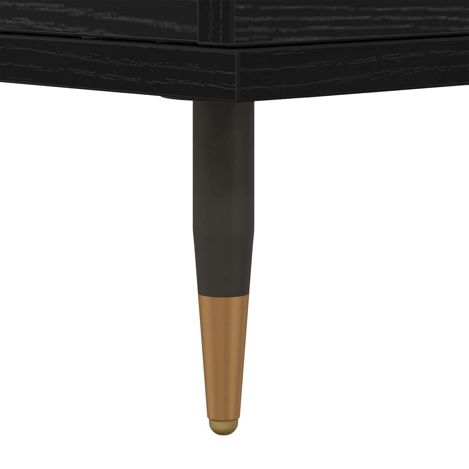 Hochboard Schwarz 60 x 36 x 110 cm Holzwerkstoff
