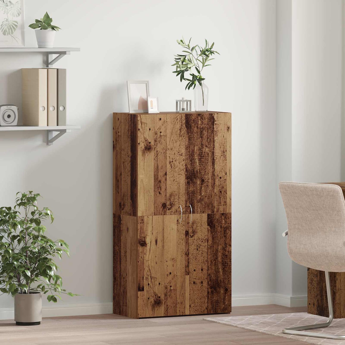 Büroschrank Altholz 60 x 32 x 115 cm Holzwerkstoff