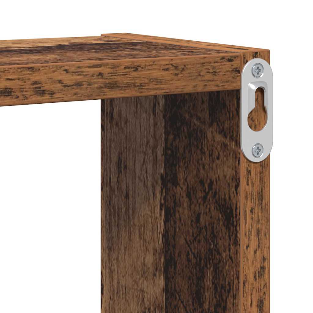 Wandregal Wandhalterung Altholz 96 x 12 x 64 cm