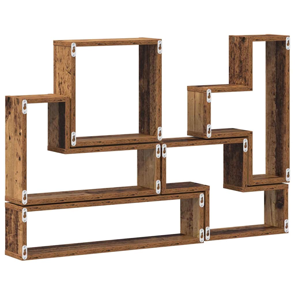 Wandregal Wandhalterung Altholz 96 x 12 x 64 cm