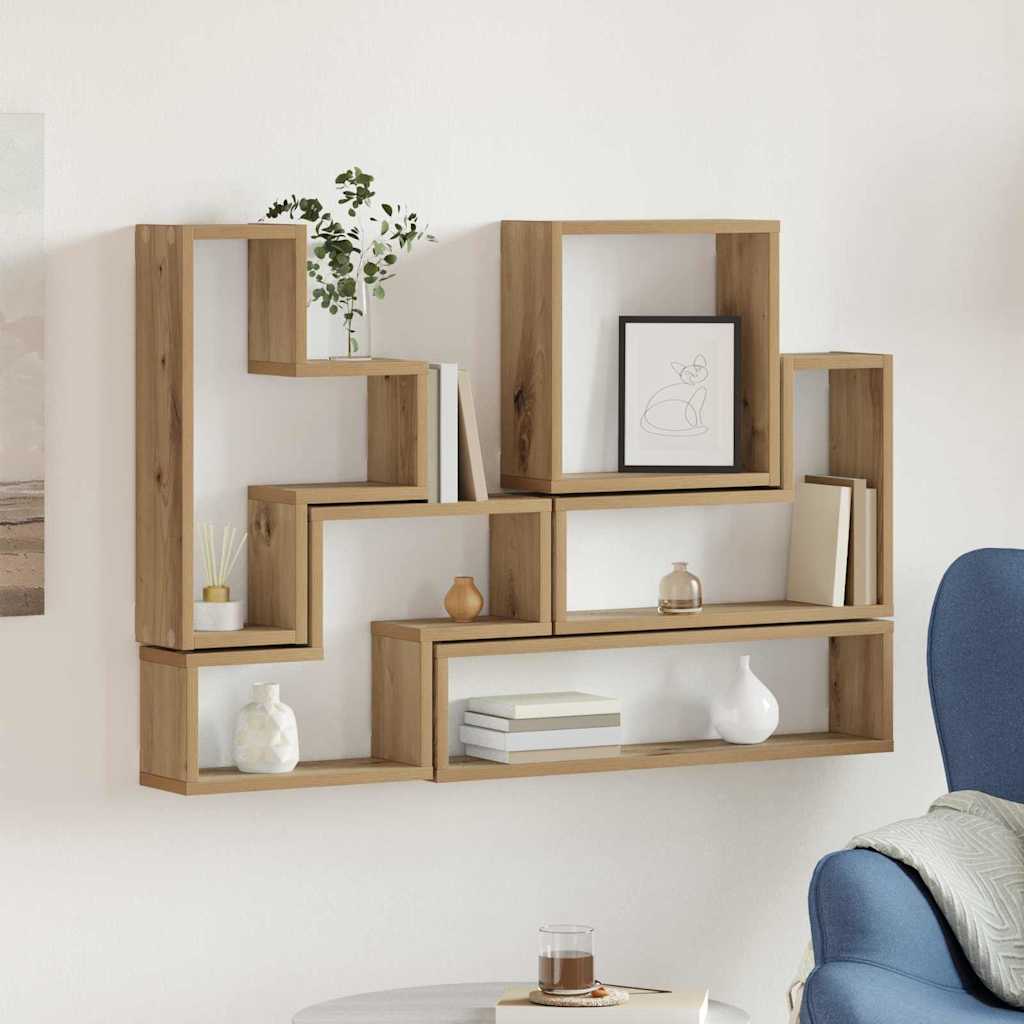 Wandregal Wandhalterung Artisan-Eiche 96 x 12 x 64 cm