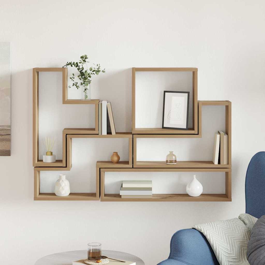 Wandregal Wandhalterung Artisan-Eiche 96 x 12 x 64 cm