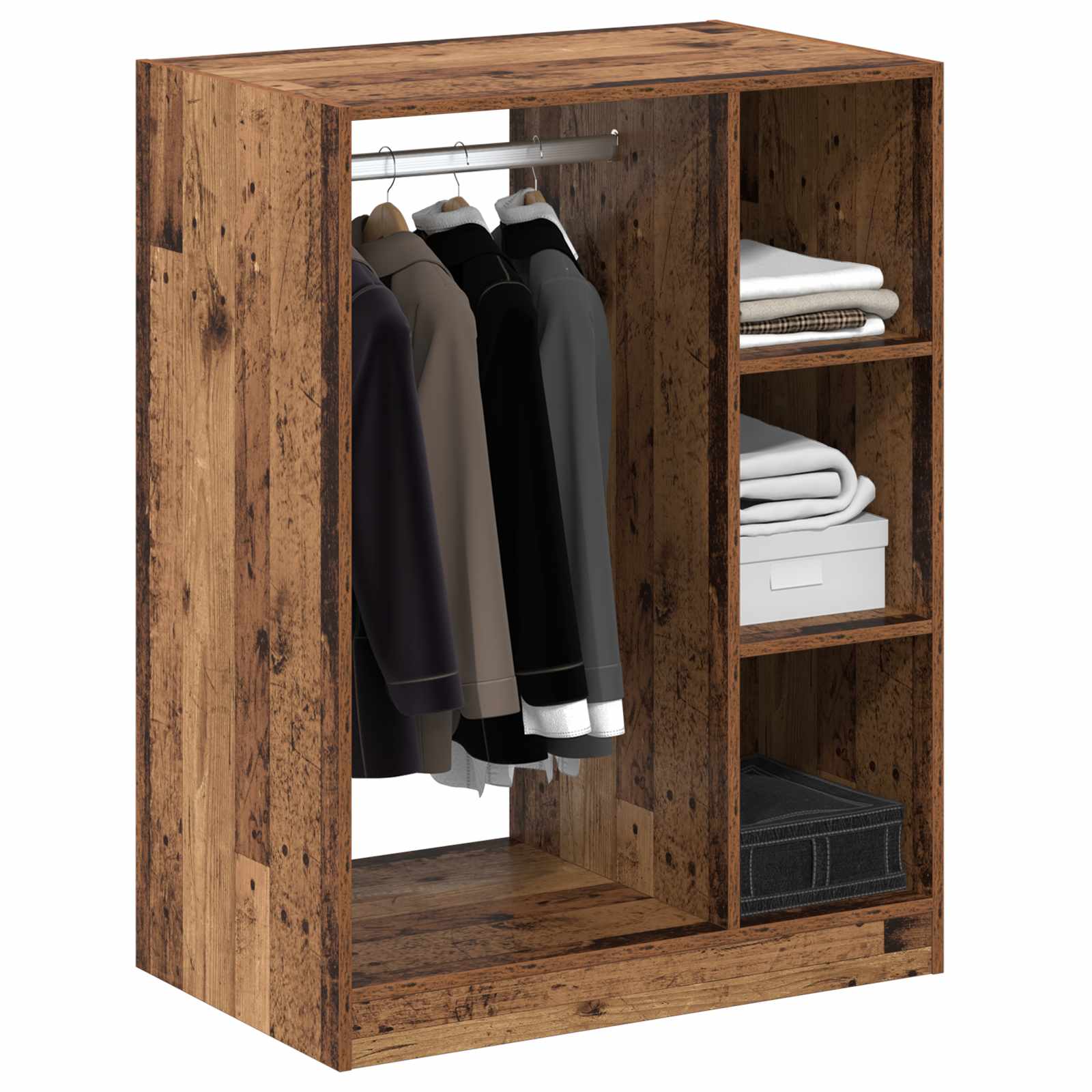 Kleiderschrank Altholz 77 x 48 x 102 cm Holzwerkstoff