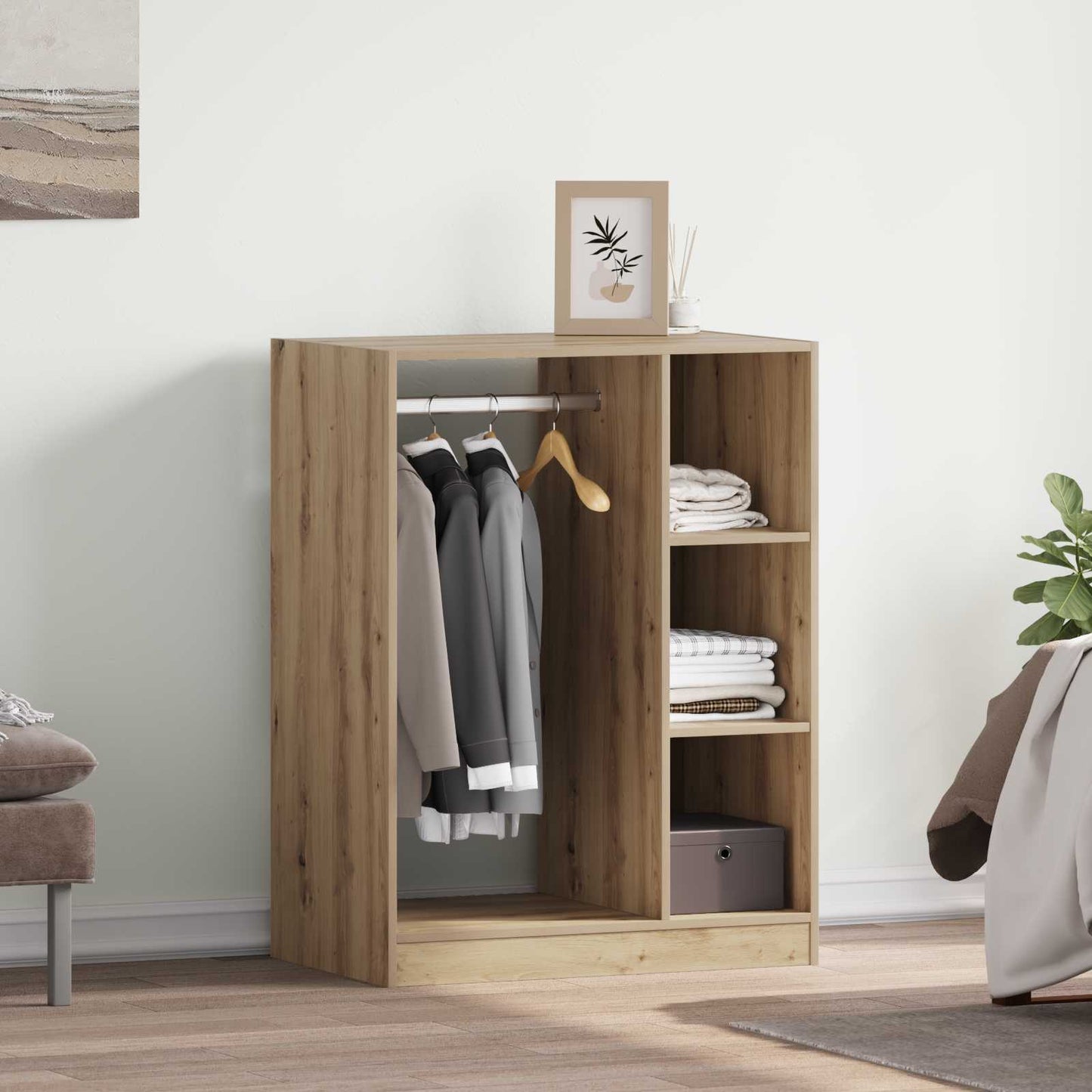 Kleiderschrank Artisan-Eiche 77 x 48 x 102 cm Holzwerkstoff