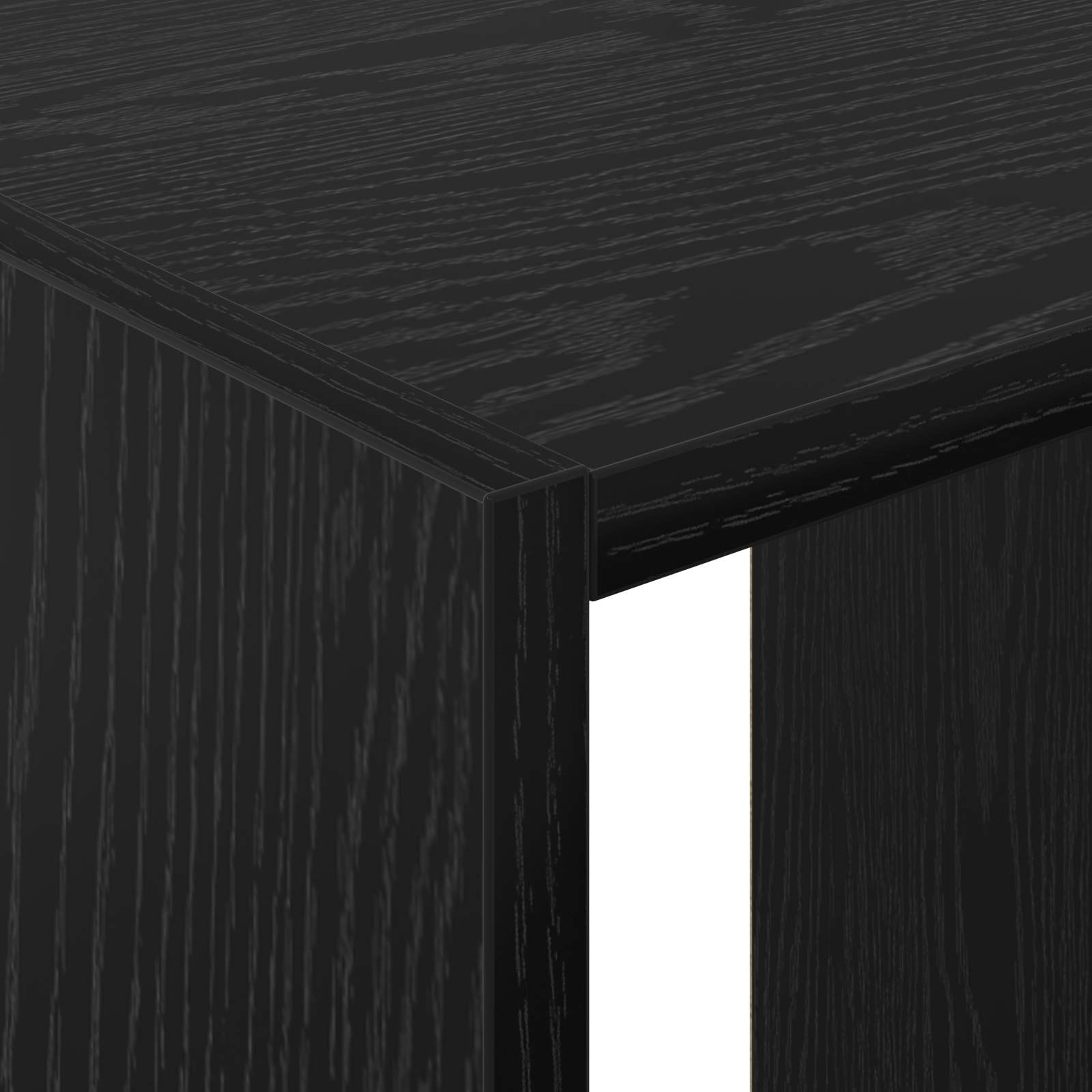 Kleiderschrank Schwarz Eichen-Optik 77 x 48 x 102 cm