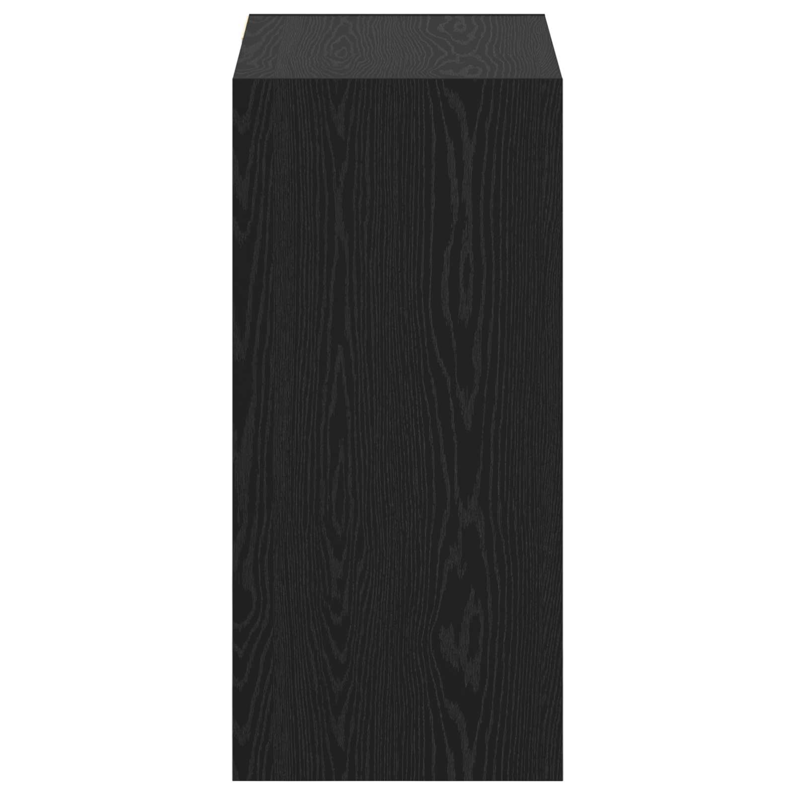 Kleiderschrank Schwarz Eichen-Optik 77 x 48 x 102 cm