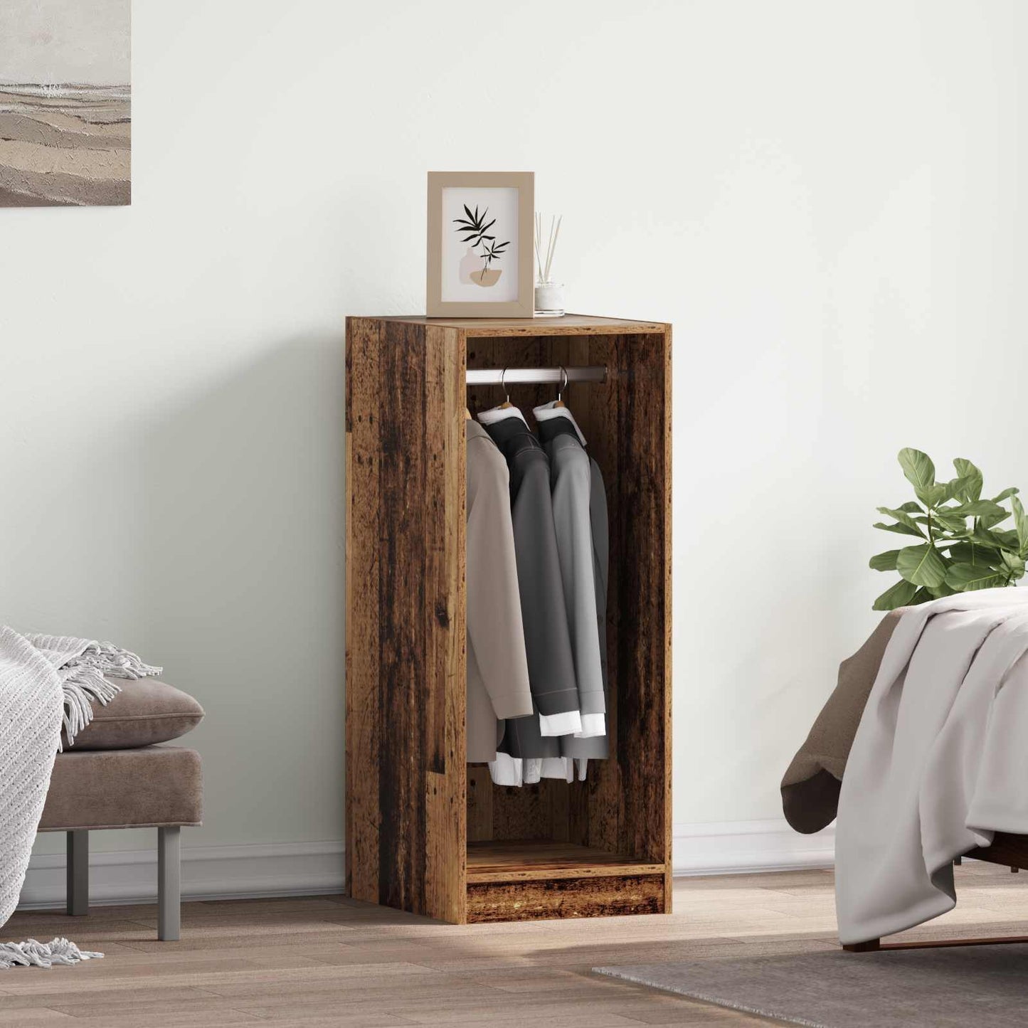 Kleiderschrank Altholz 41 x 48 x 102 cm Holzwerkstoff