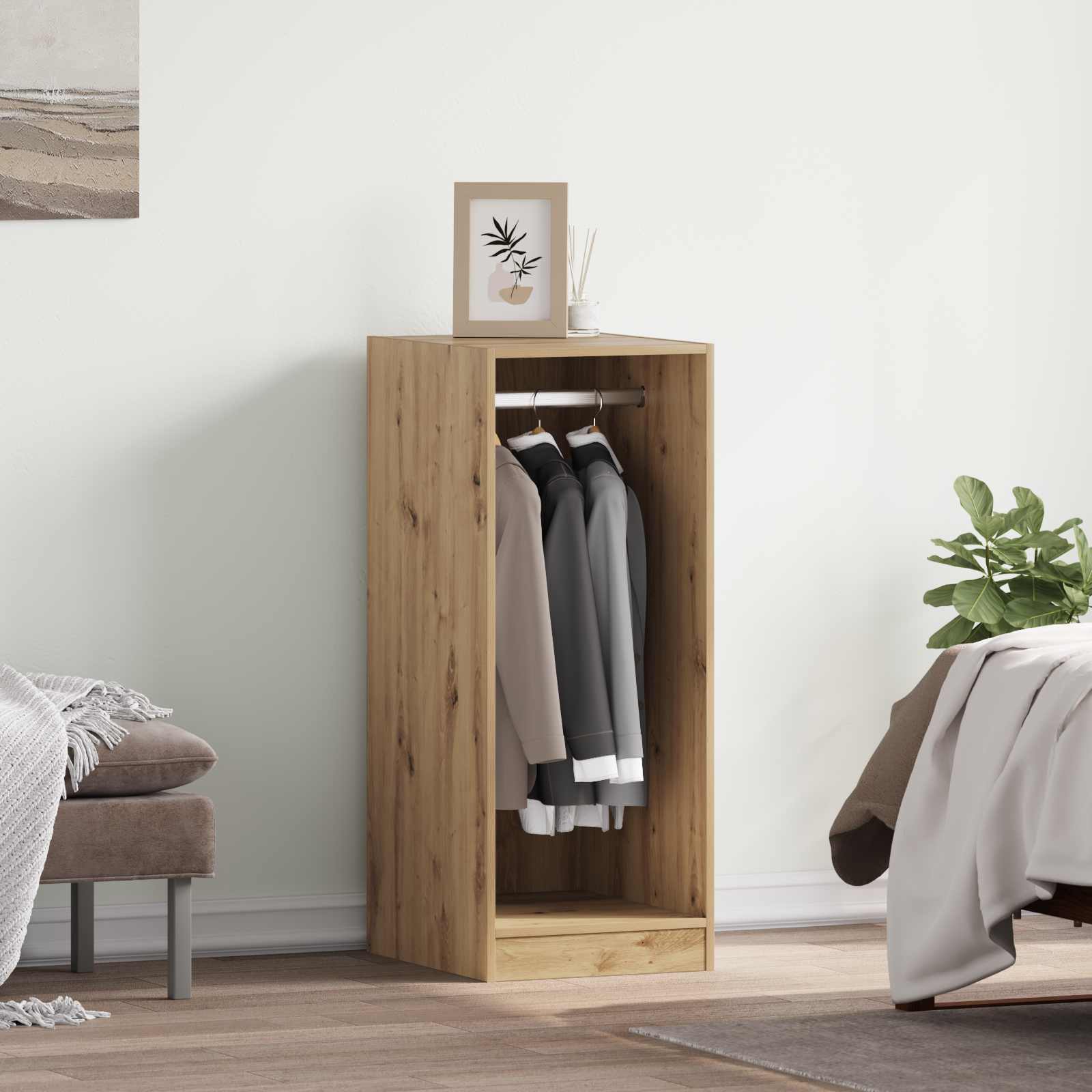 Kleiderschrank Artisan-Eiche 41 x 48 x 102 cm Holzwerkstoff