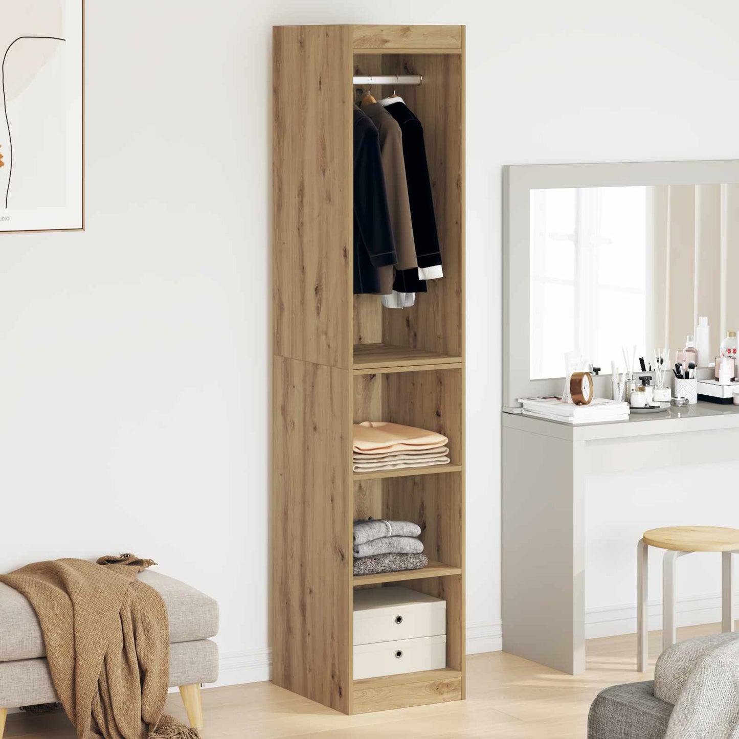 Kleiderschrank Artisan-Eiche 41 x 48 x 102 cm Holzwerkstoff