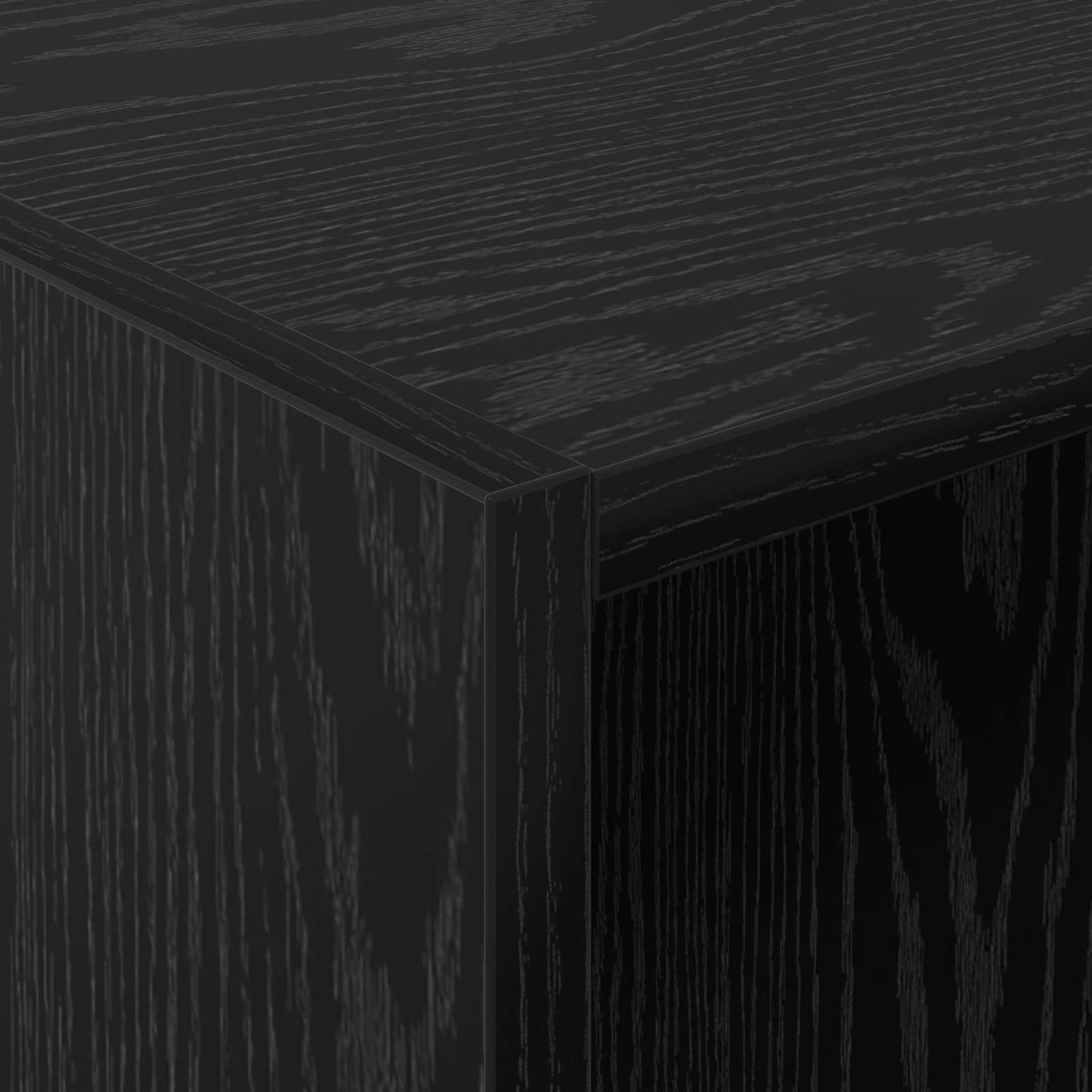 Kleiderschrank Schwarz Eichen-Optik 41 x 48 x 102 cm