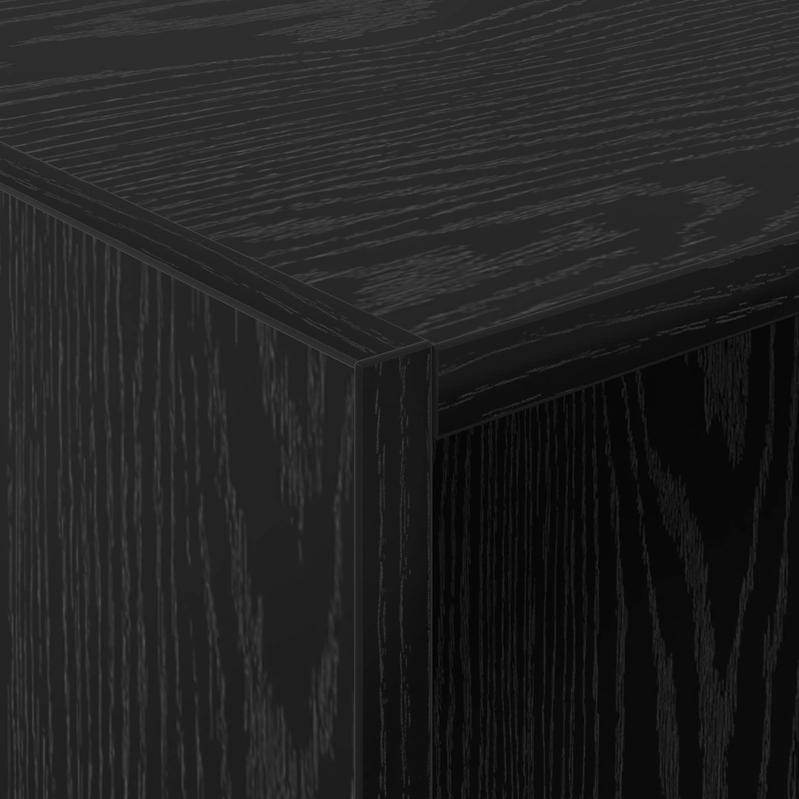 Kleiderschrank Schwarz Eichen-Optik 41 x 48 x 102 cm