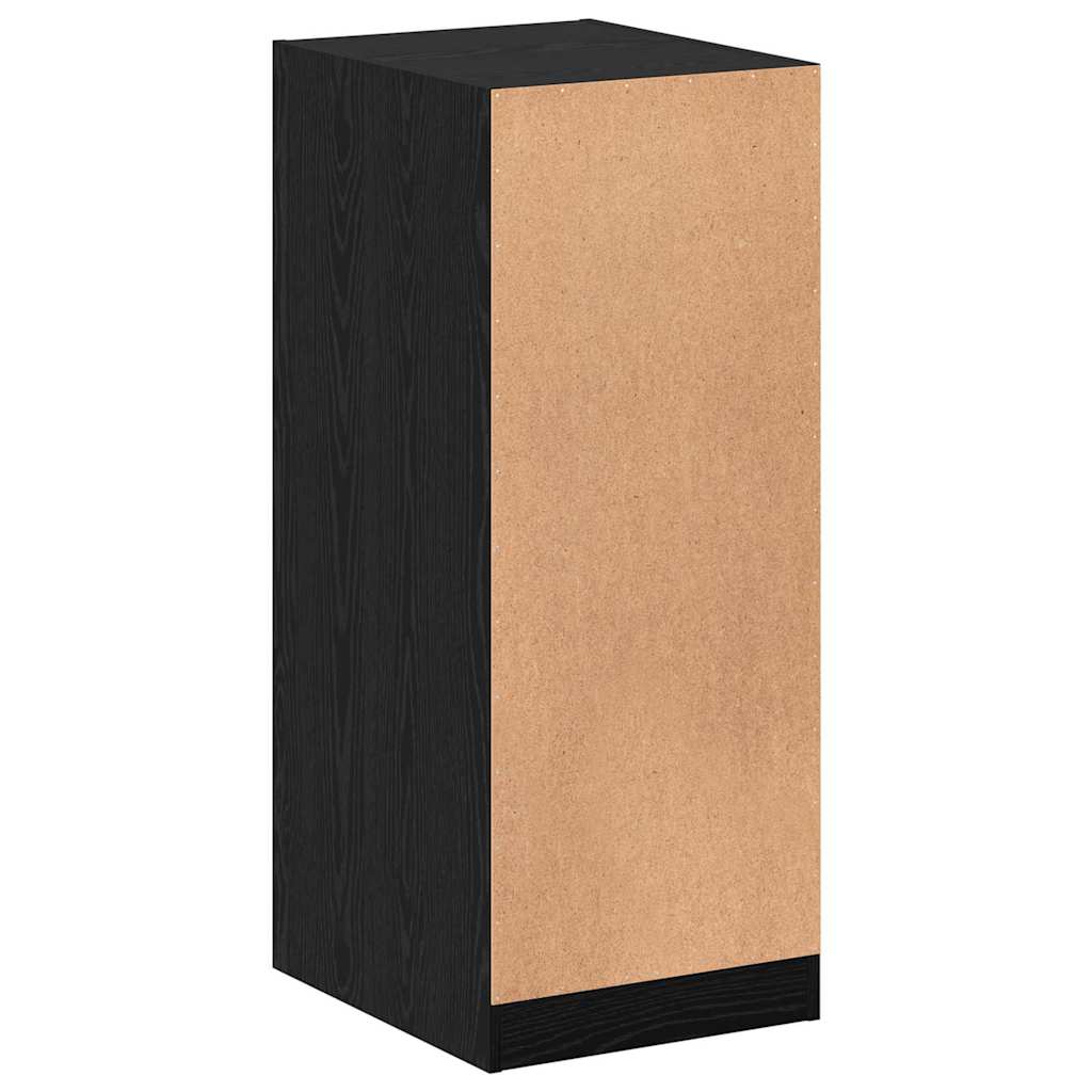 Kleiderschrank mit Regal Schwarz Eichen-Optik 41 x 48 x 102 cm